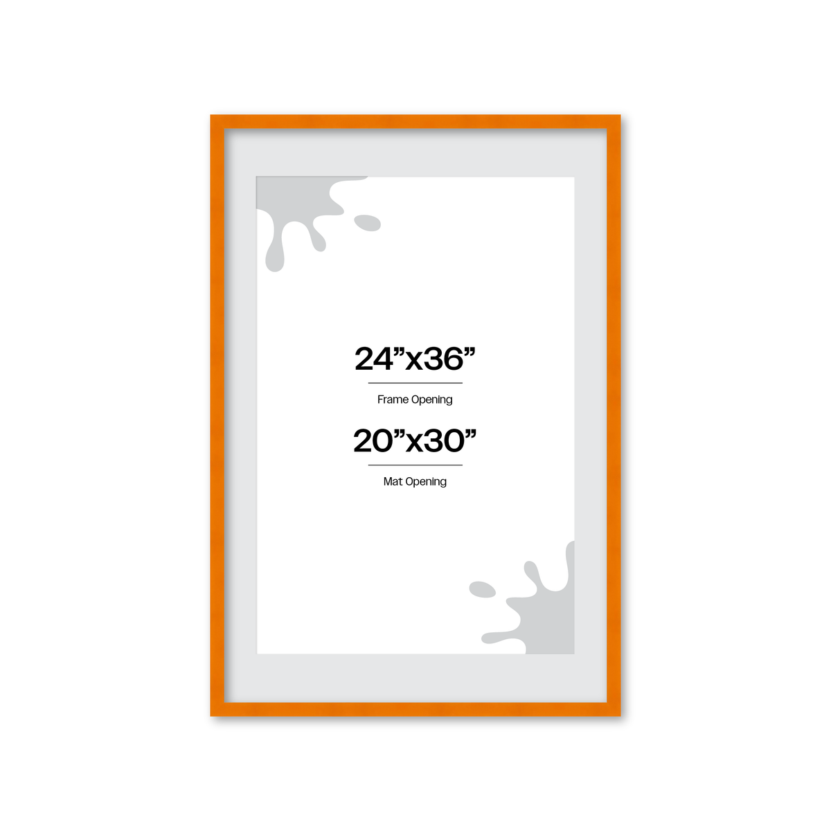 The Head Turner - Orange Picture Frame