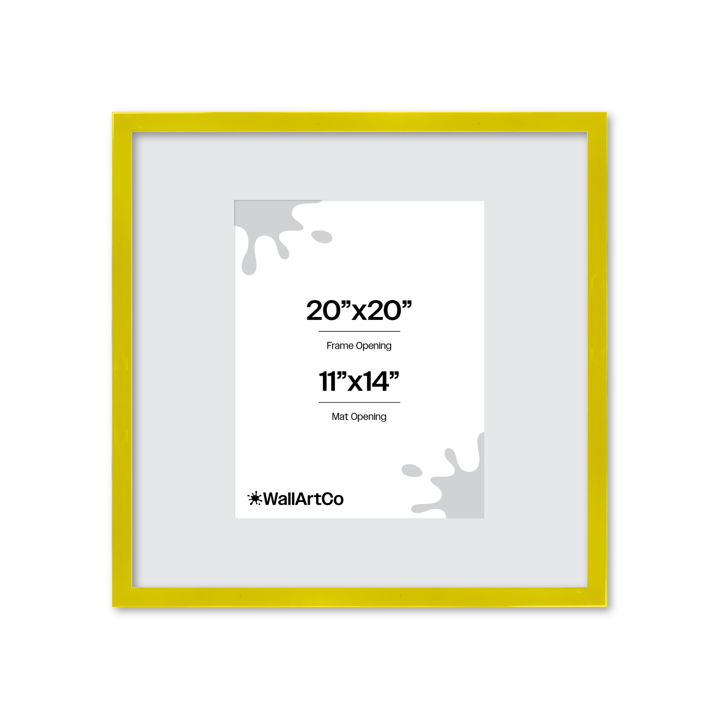 The Head Turner - Yellow Picture Frame