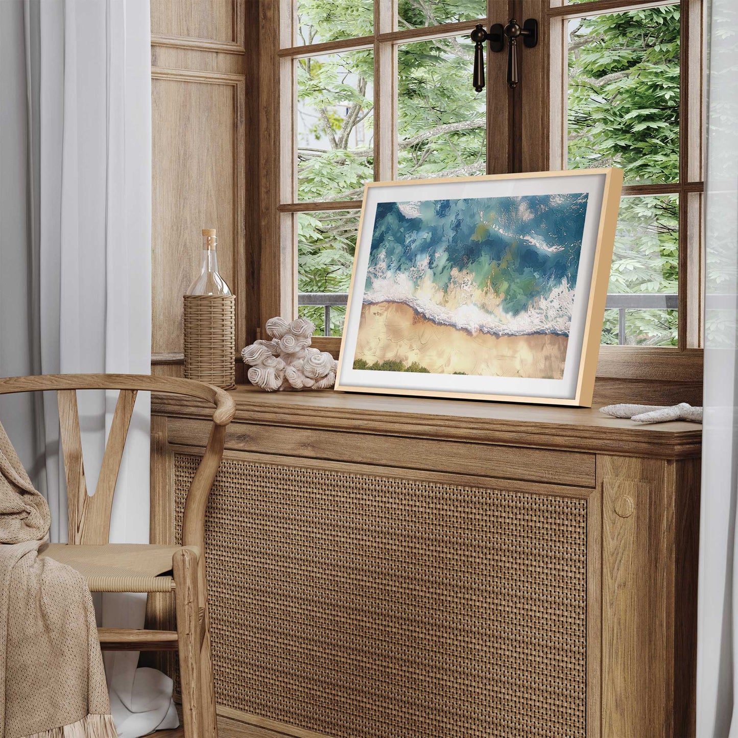 Waves and Sand Art Print