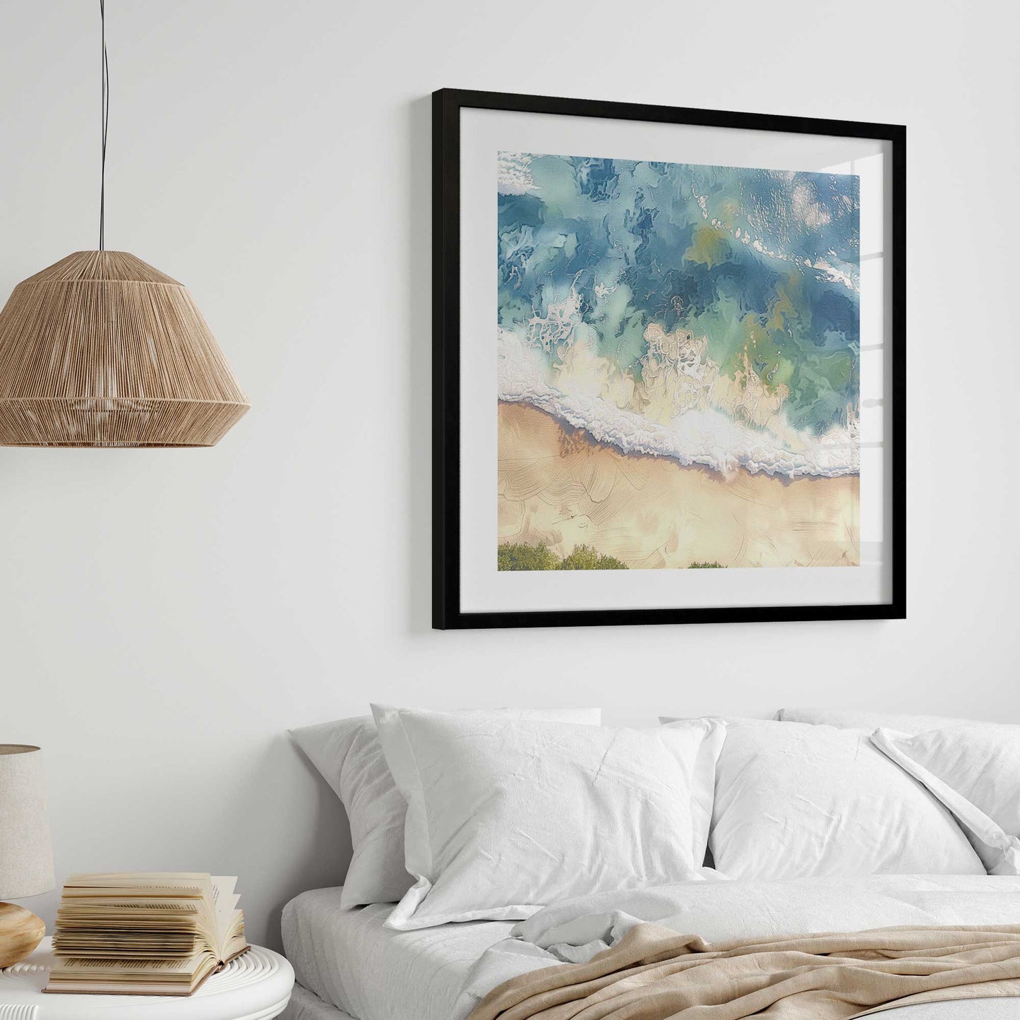 Waves and Sand Art Print