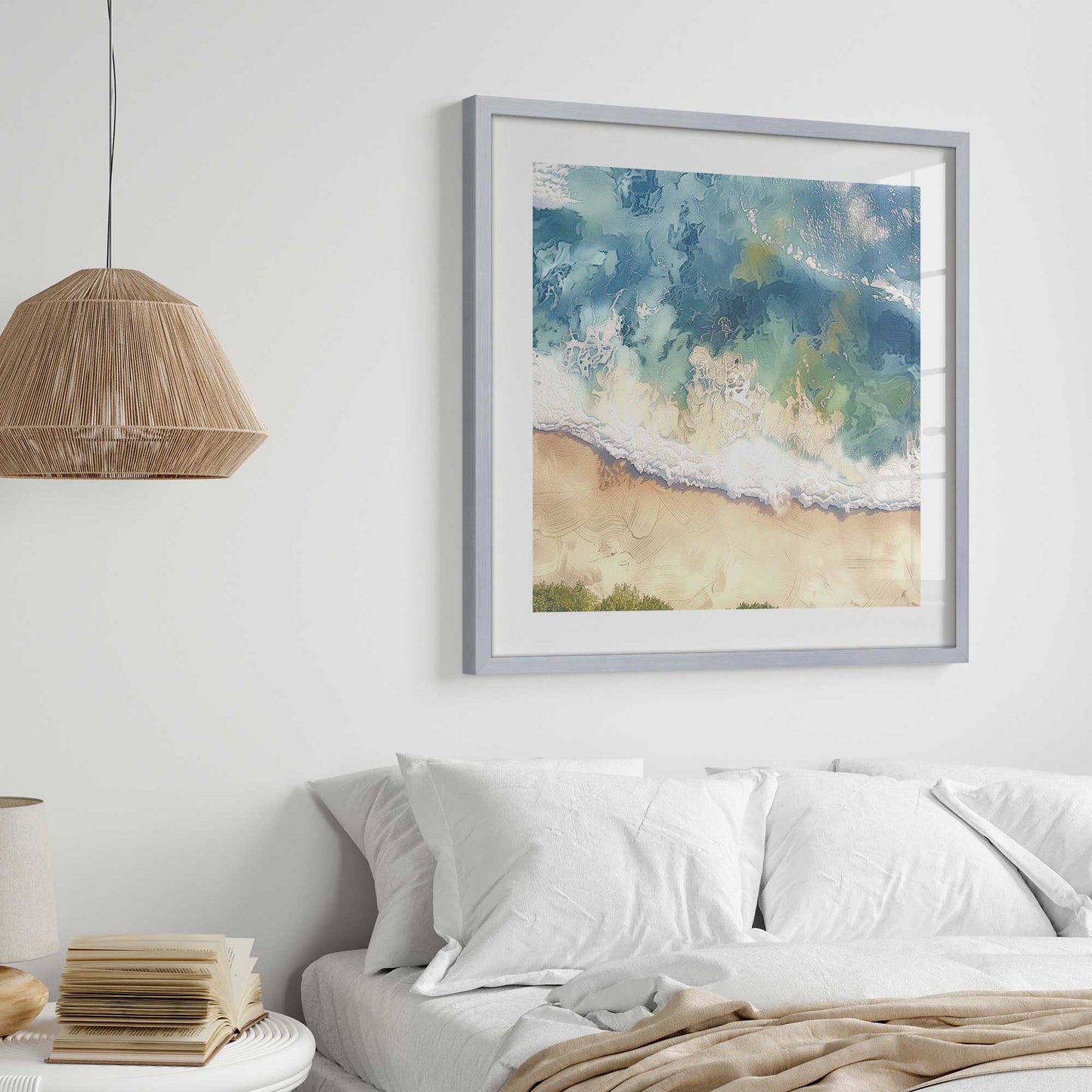 Waves and Sand Art Print