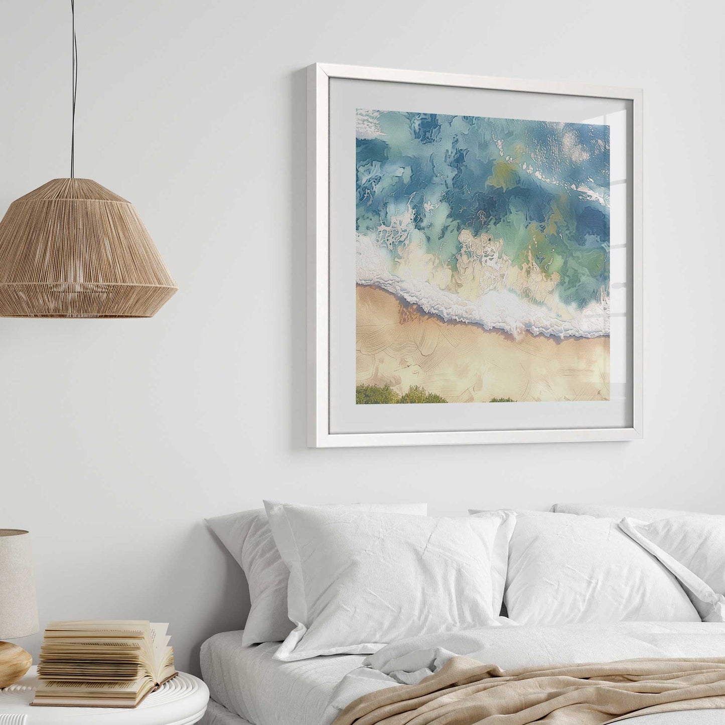 Waves and Sand Art Print
