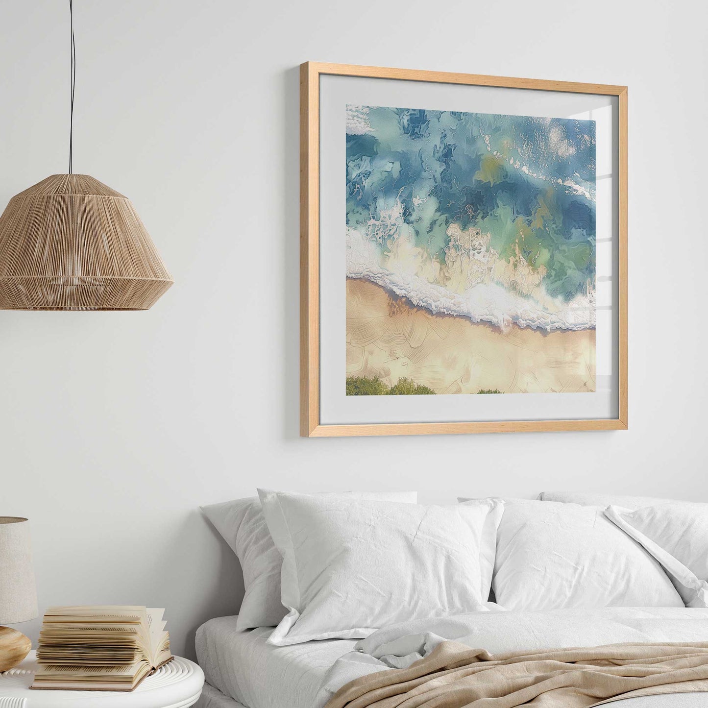 Waves and Sand Art Print