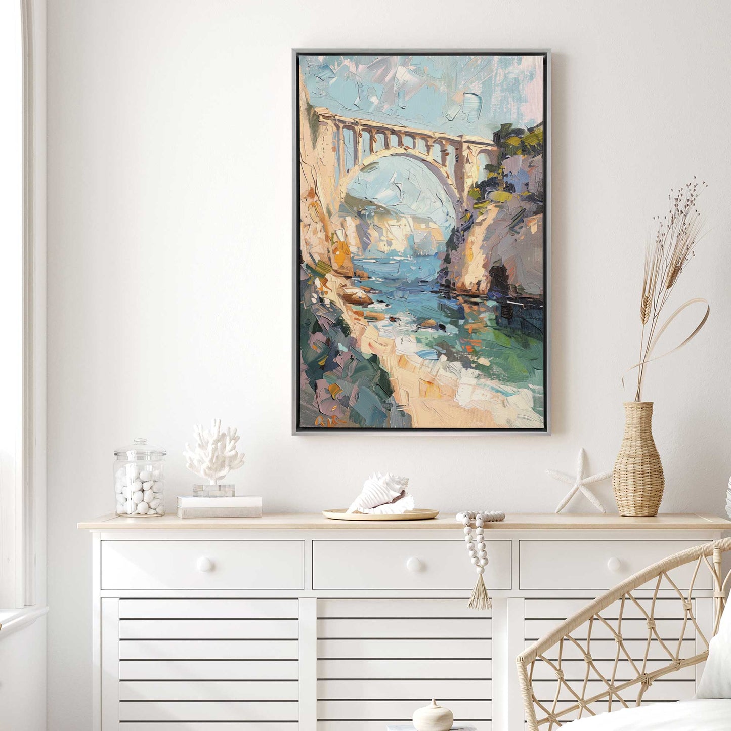 Bridge to the Coast Canvas Print