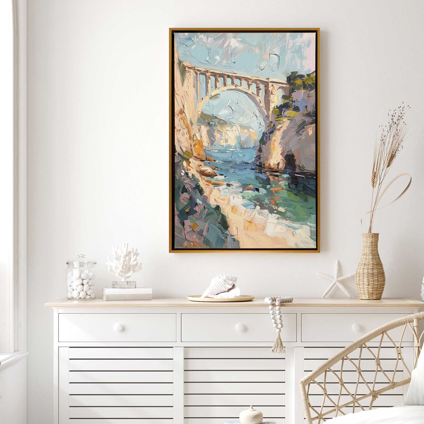 Bridge to the Coast Canvas Print