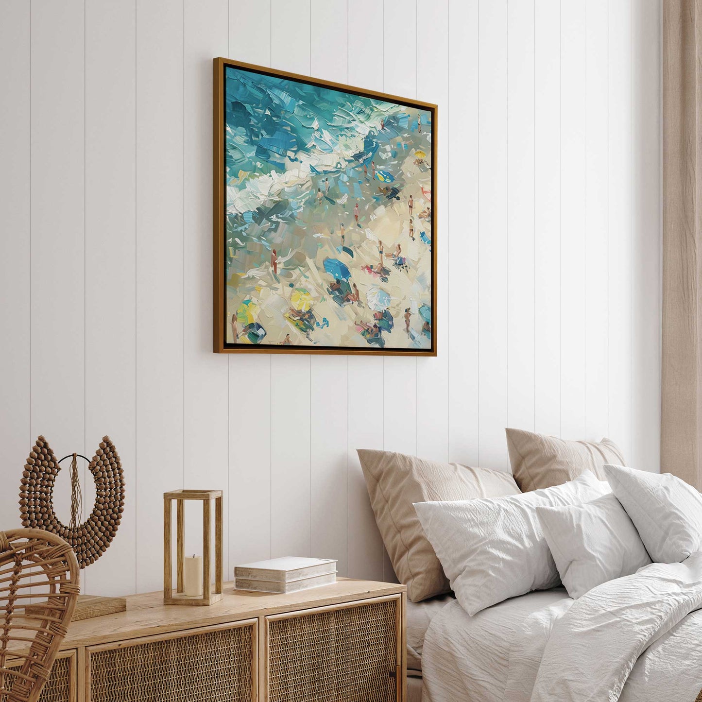 Summer Beach Day v2 Art Print