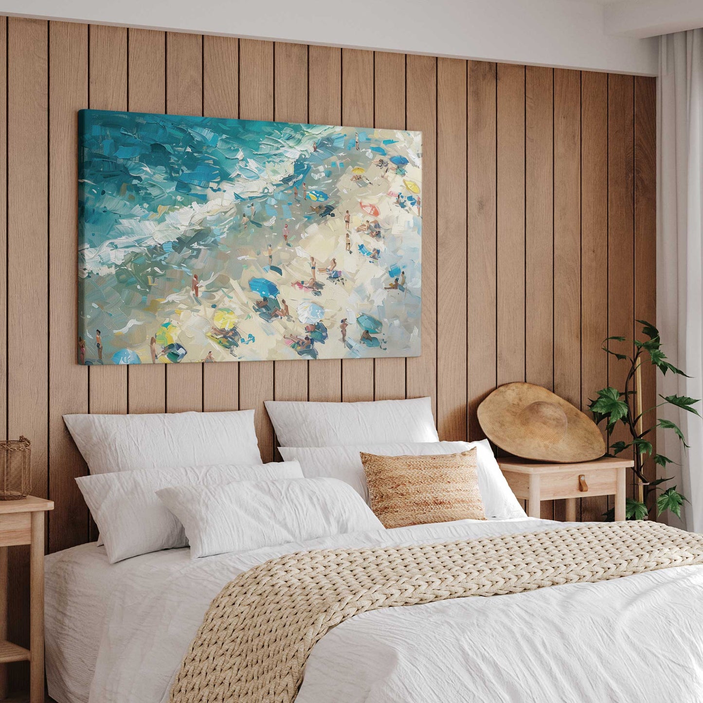 Summer Beach Day v1 Canvas Print