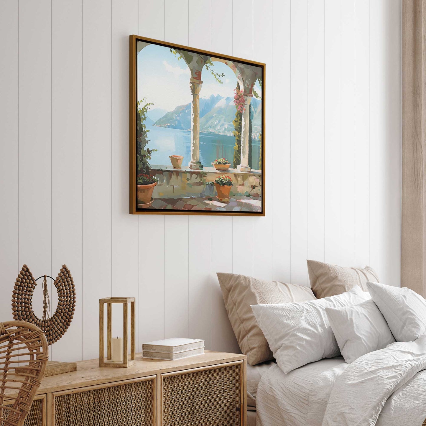 Italian Balcony Escape v2 Art Print