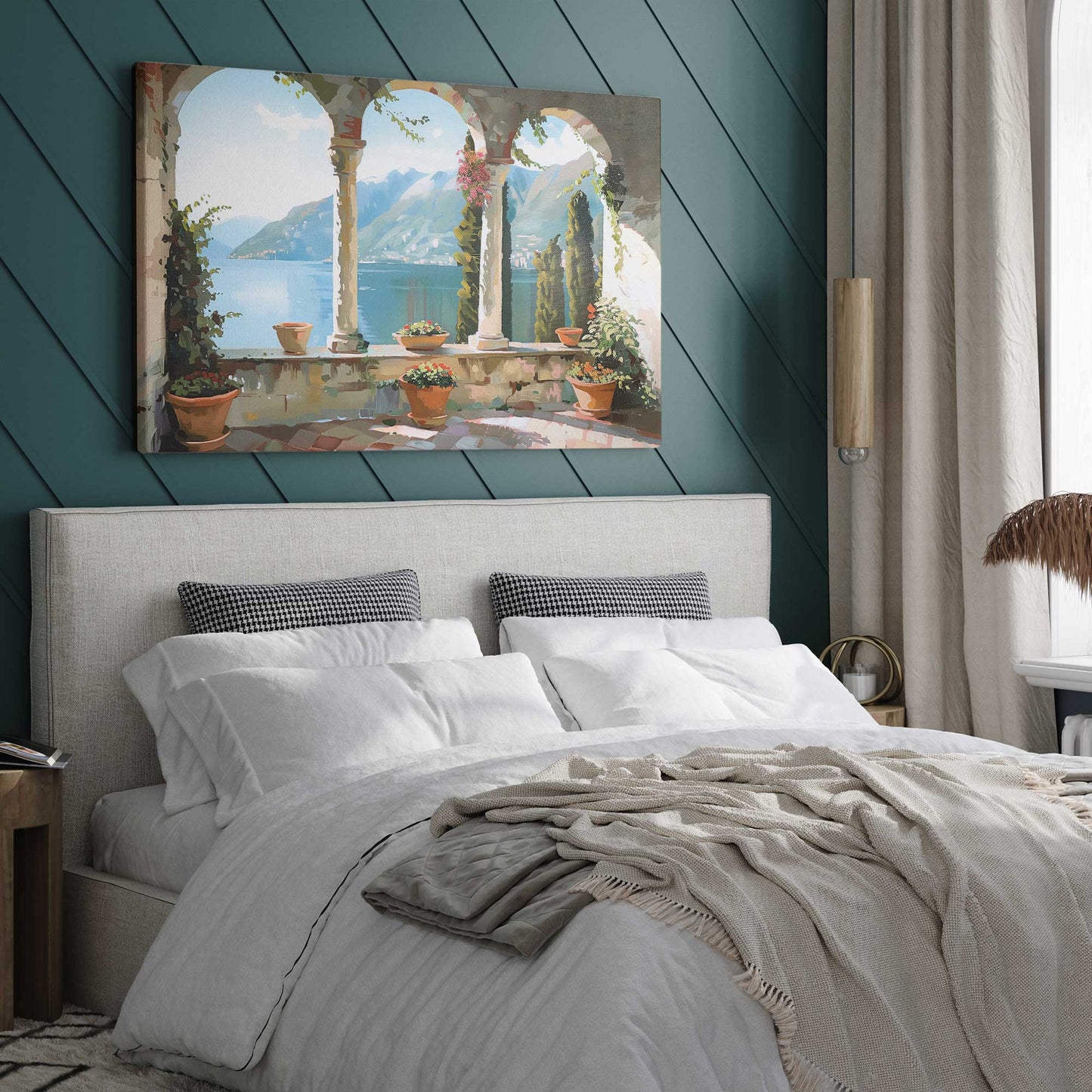 Italian Balcony Escape v1 Canvas Print
