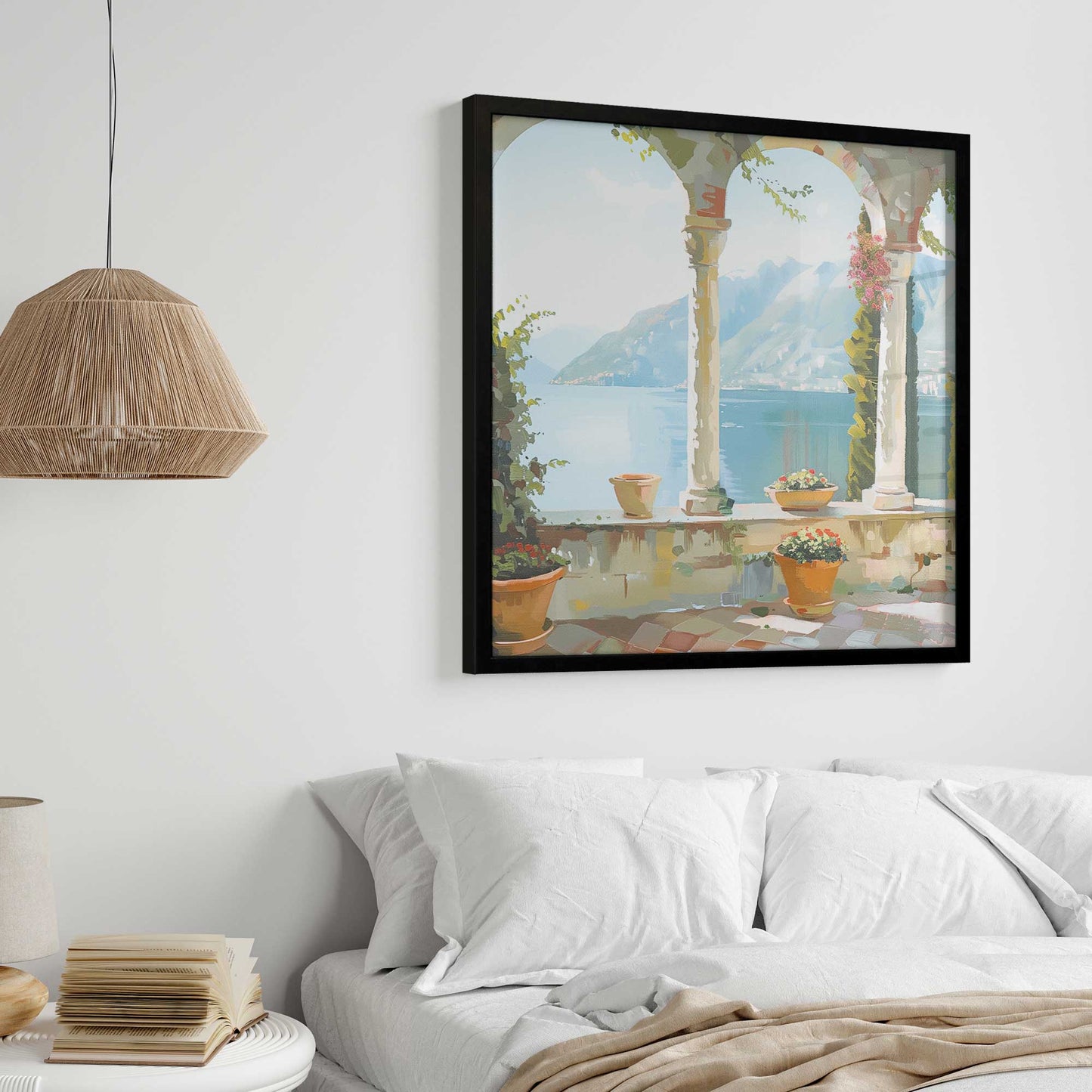 Italian Balcony Escape v2 Art Print