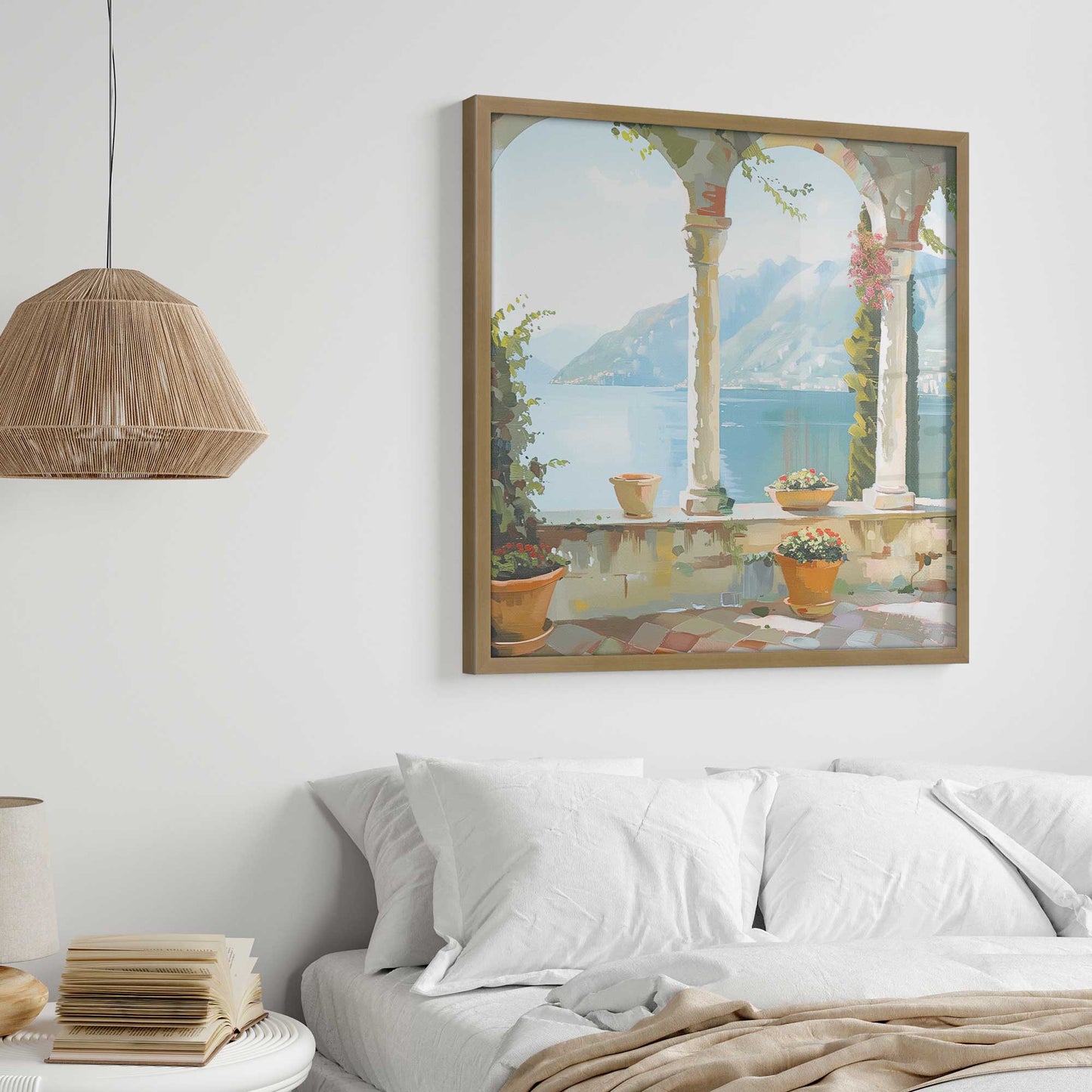 Italian Balcony Escape v2 Art Print
