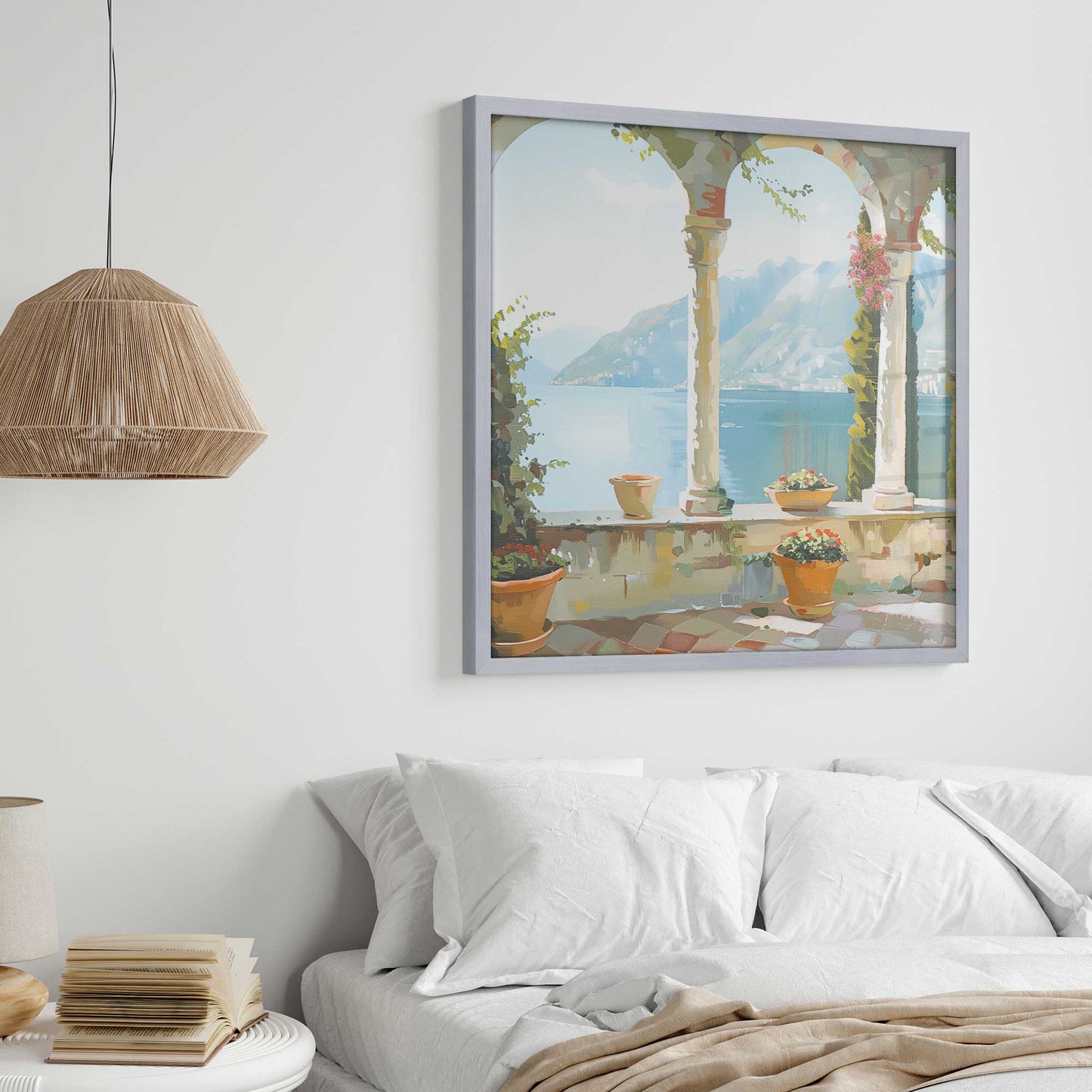 Italian Balcony Escape v2 Art Print