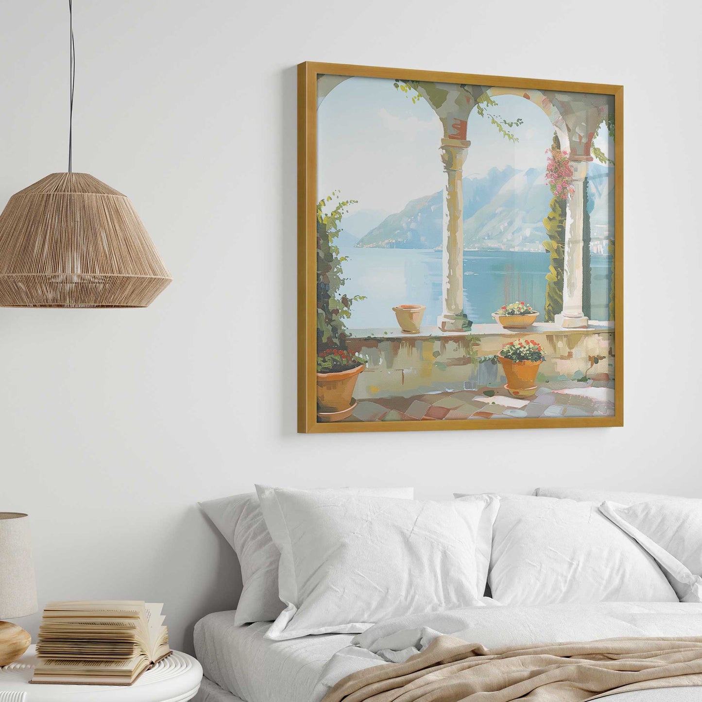 Italian Balcony Escape v2 Art Print