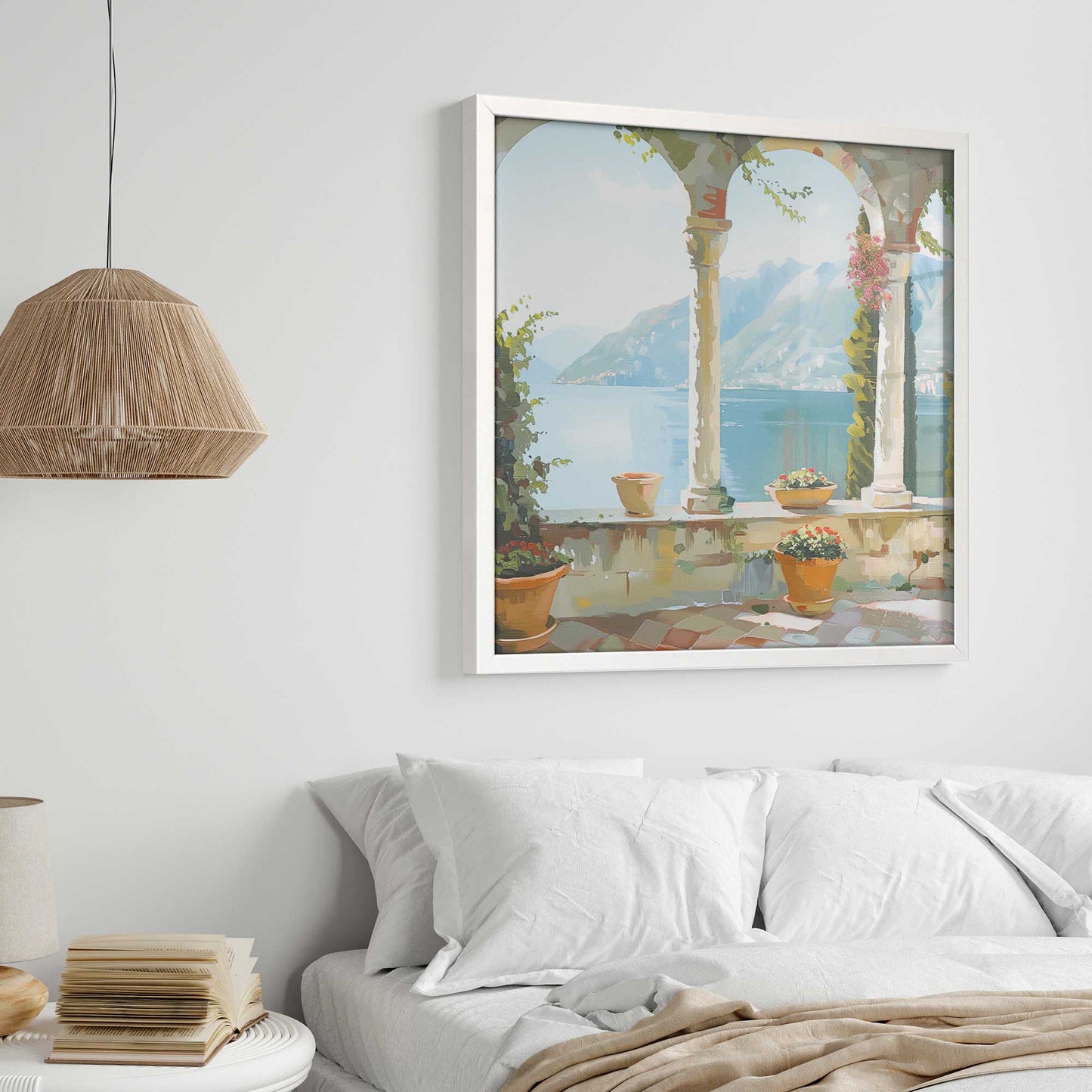 Italian Balcony Escape v2 Art Print
