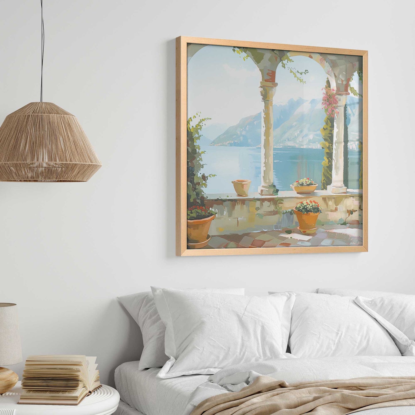 Italian Balcony Escape v2 Art Print