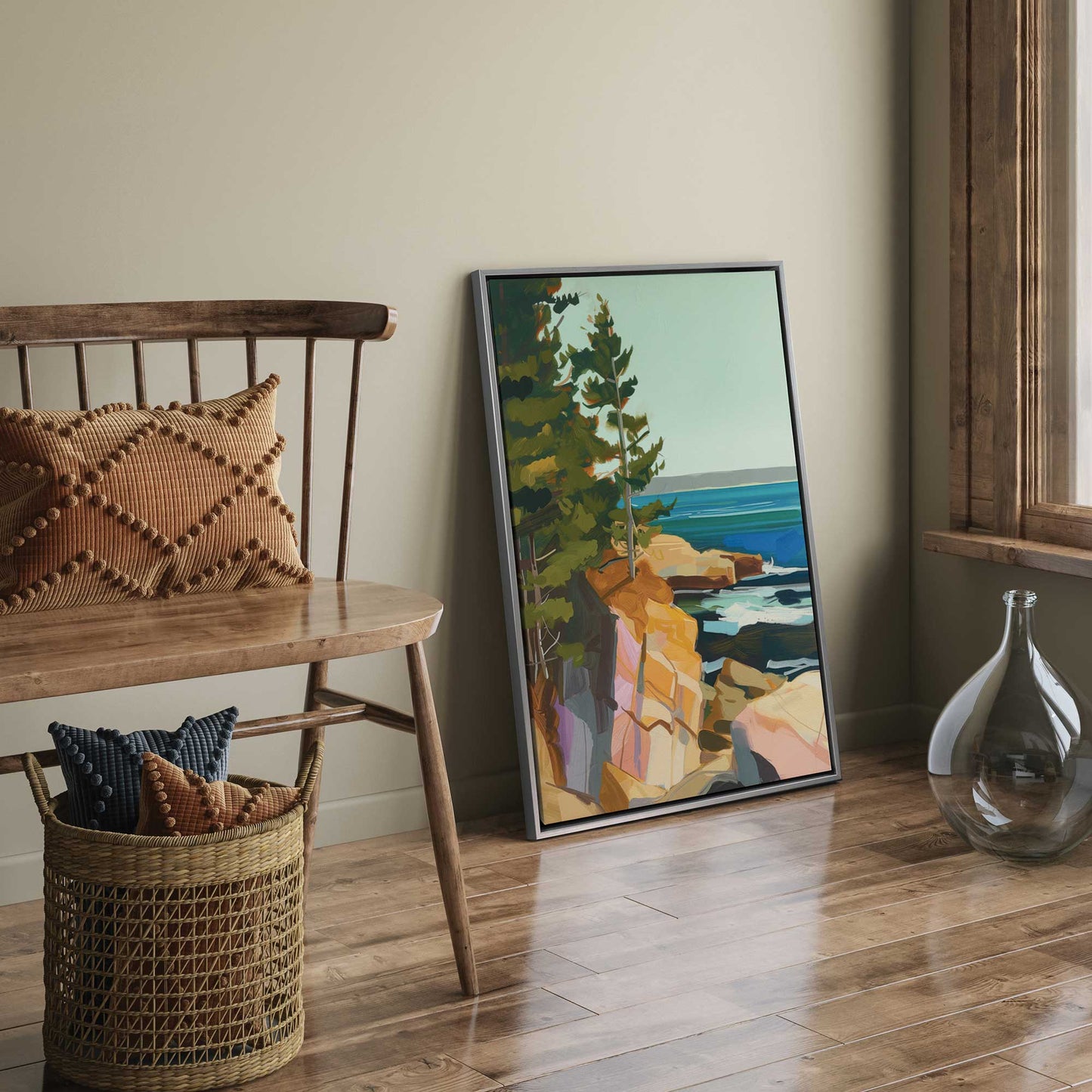 Rocky Shoreline View I Canvas Print