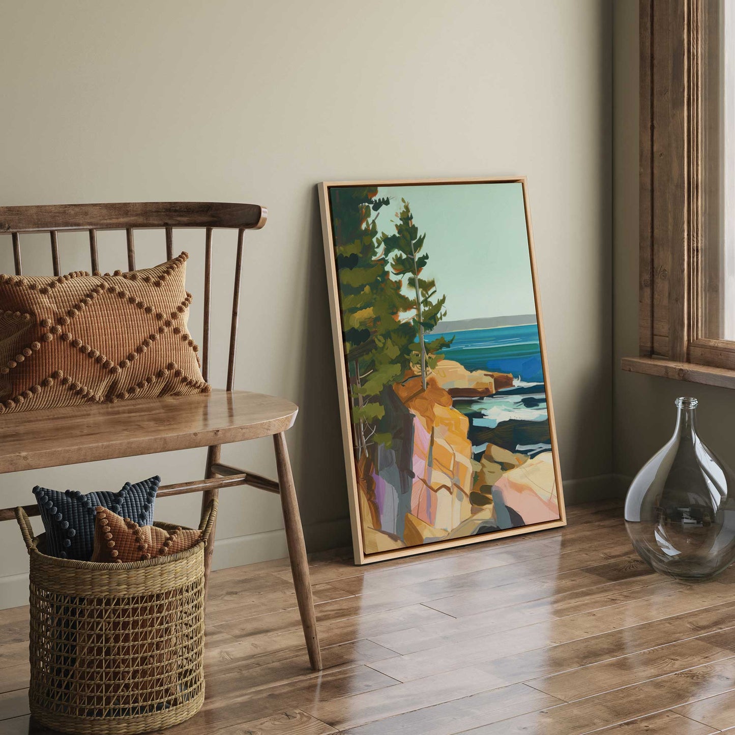 Rocky Shoreline View I Canvas Print