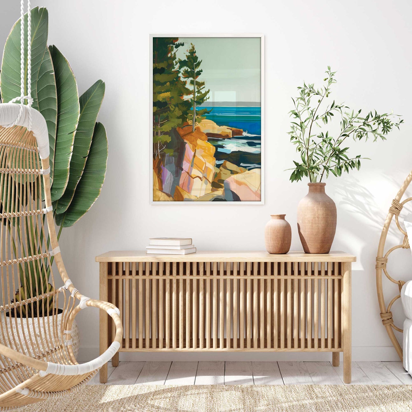 Rocky Shoreline View I Art Print