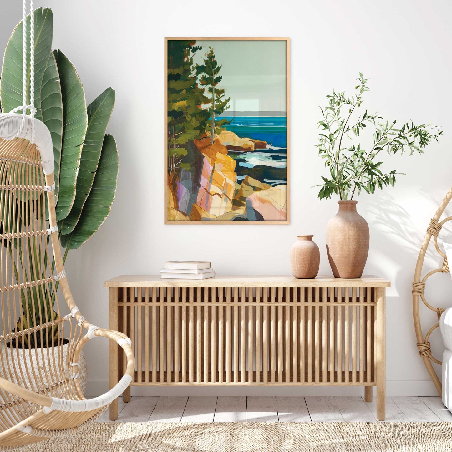 Rocky Shoreline View I Art Print