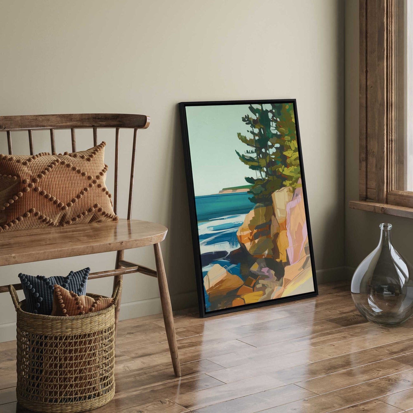 Rocky Shoreline View II Canvas Print
