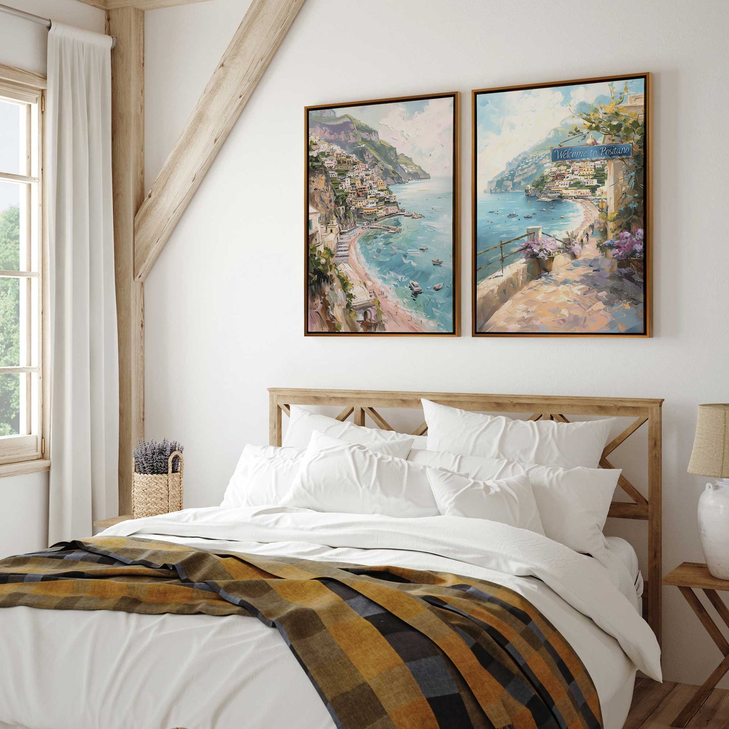 Colors of the Italian Coast Canvas Print, Set of 2
