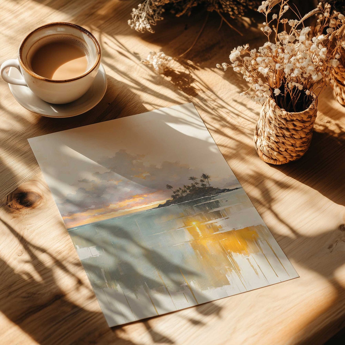 Sunset Waves III Art Print