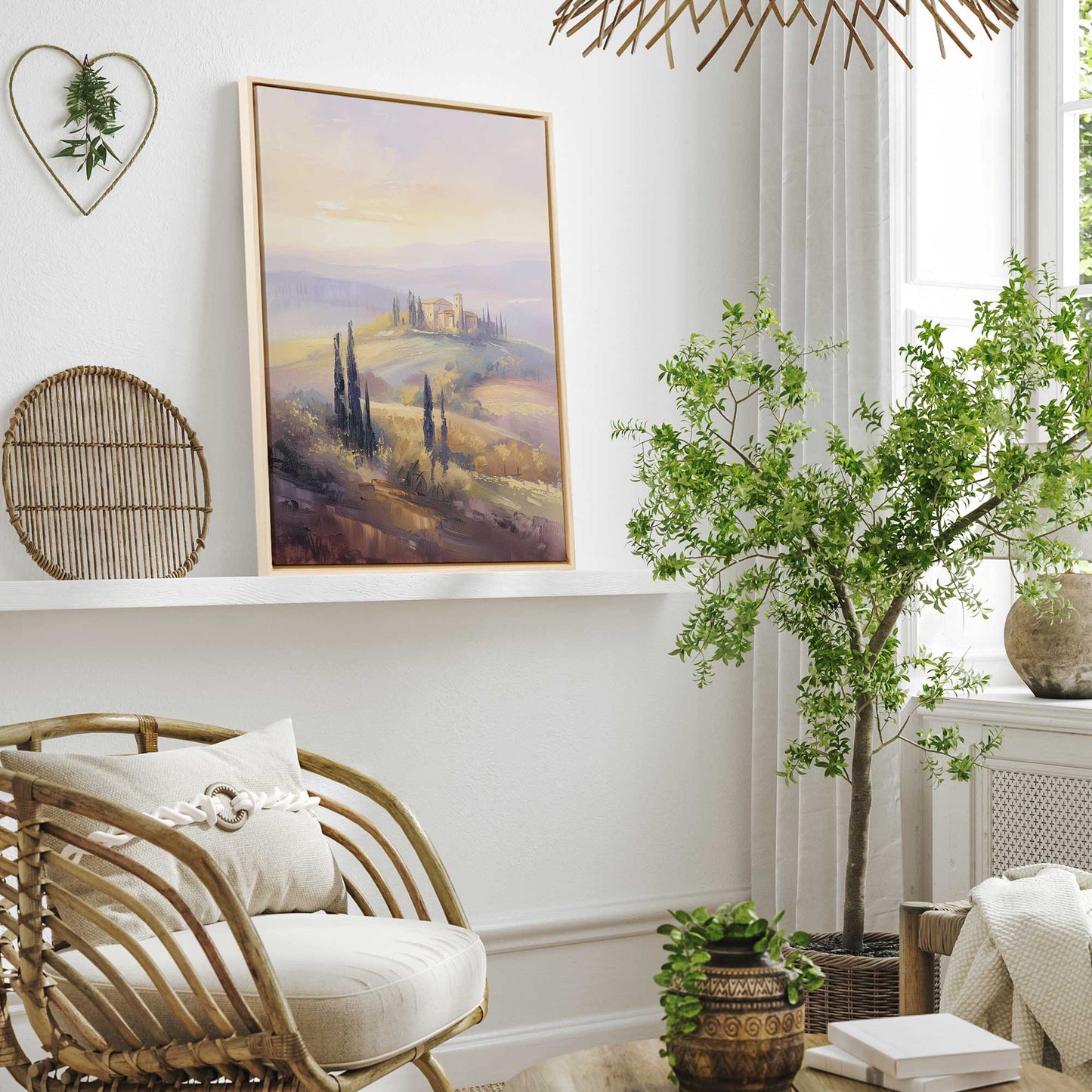 Glowing Tuscan Landscape I Canvas Print