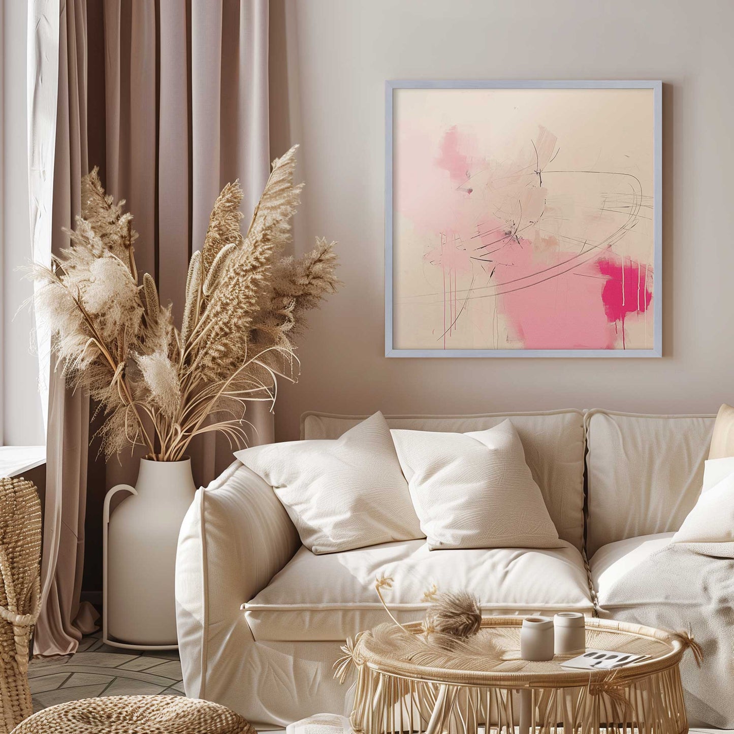 Pink Noise Abstract II Art Print