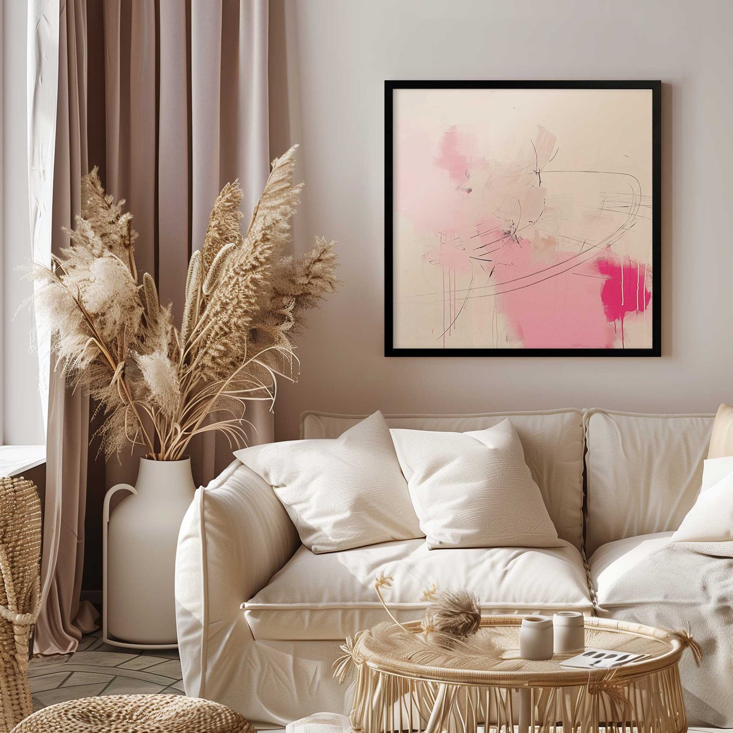 Pink Noise Abstract II Art Print