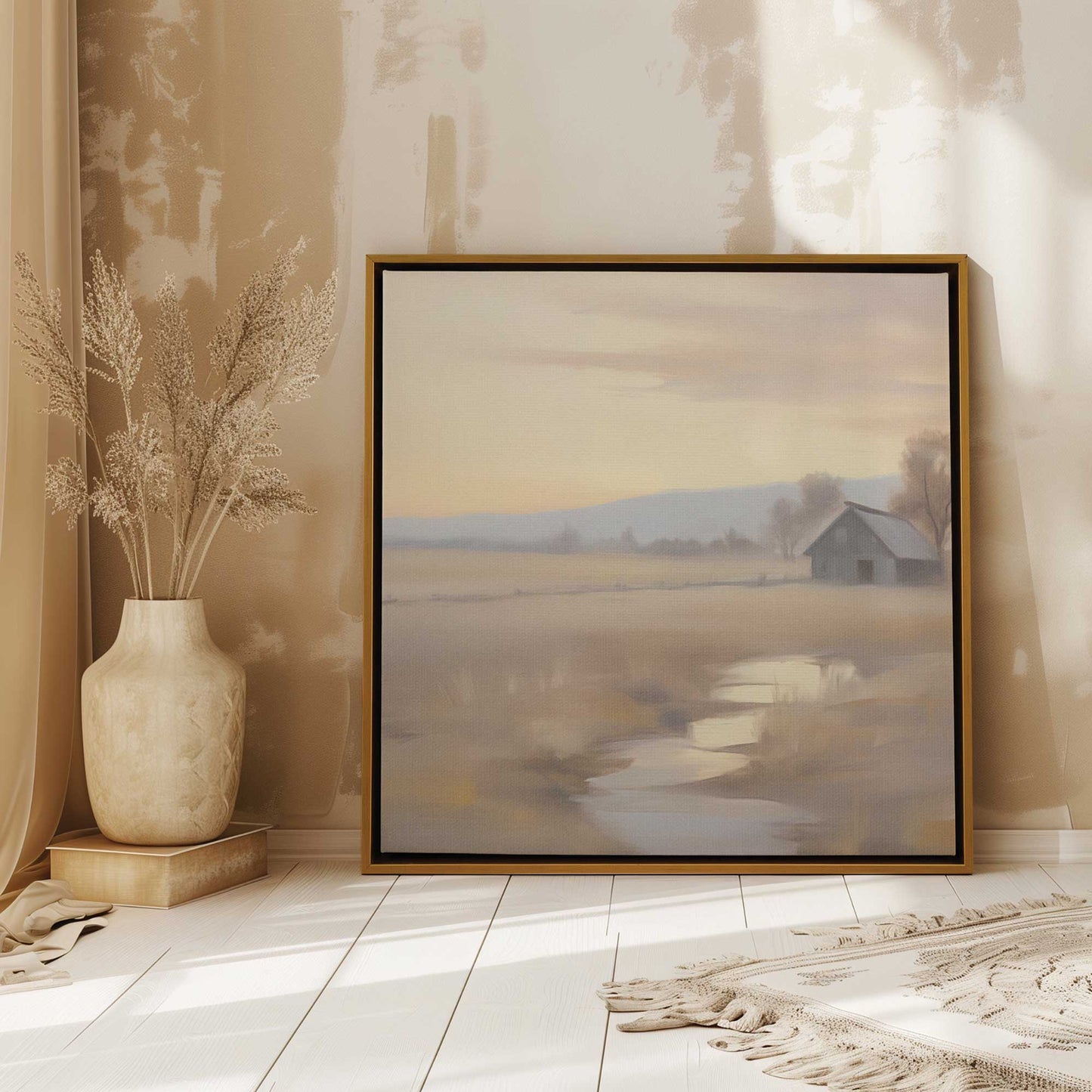 Sunrise Over the Meadow Canvas Print