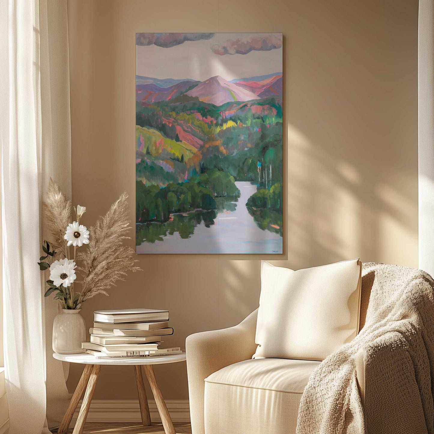 Picture of art in a room