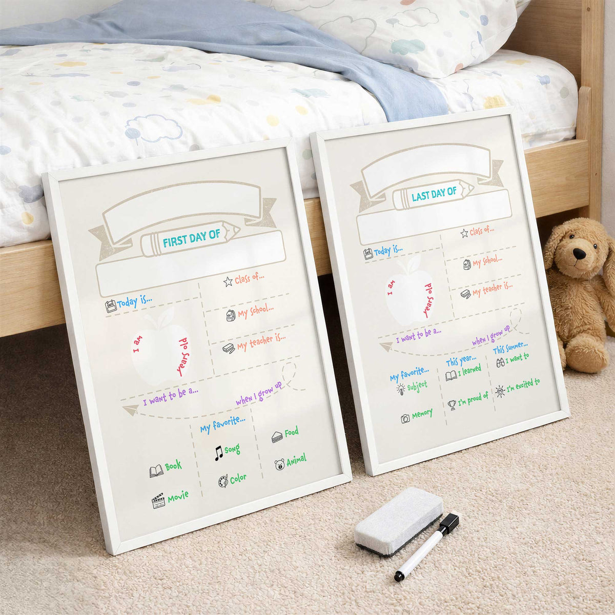 Reusable First and Last Day of School Boards Set of 2
