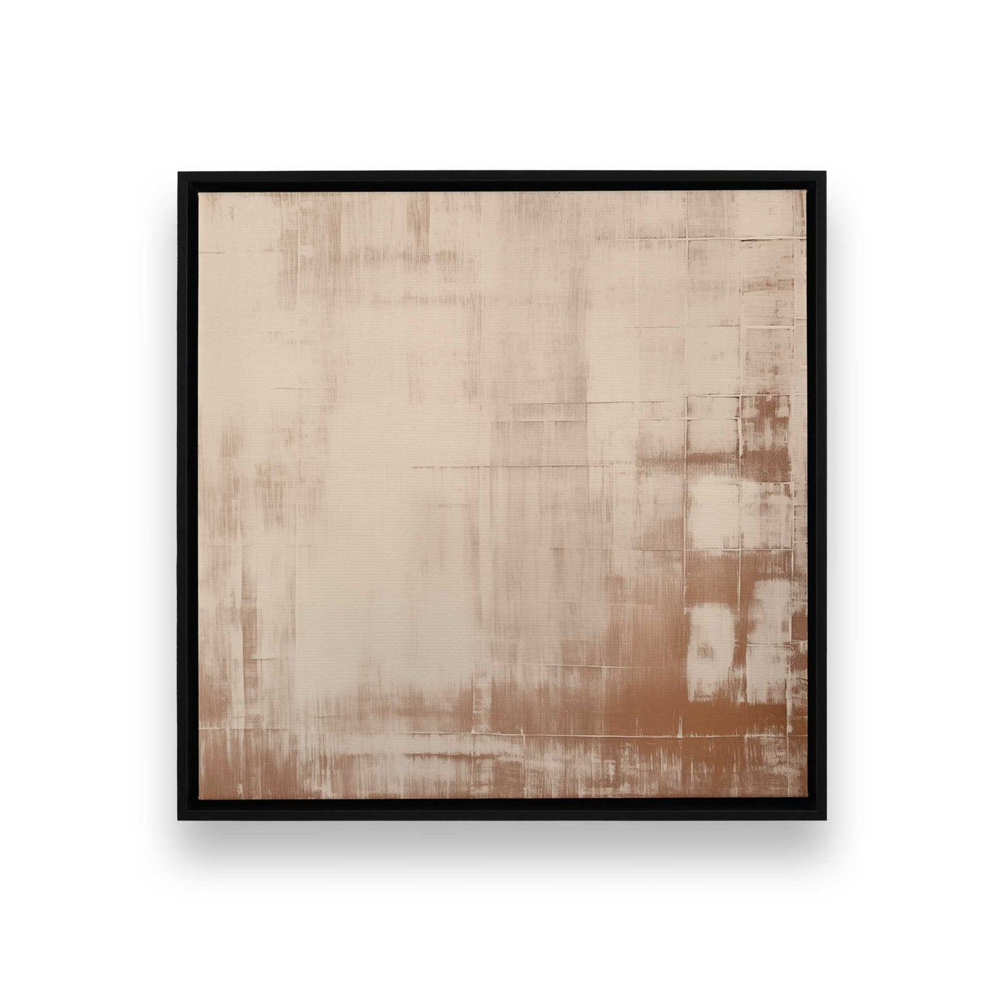 Beige Bliss Abstract Canvas Print, Set of 2