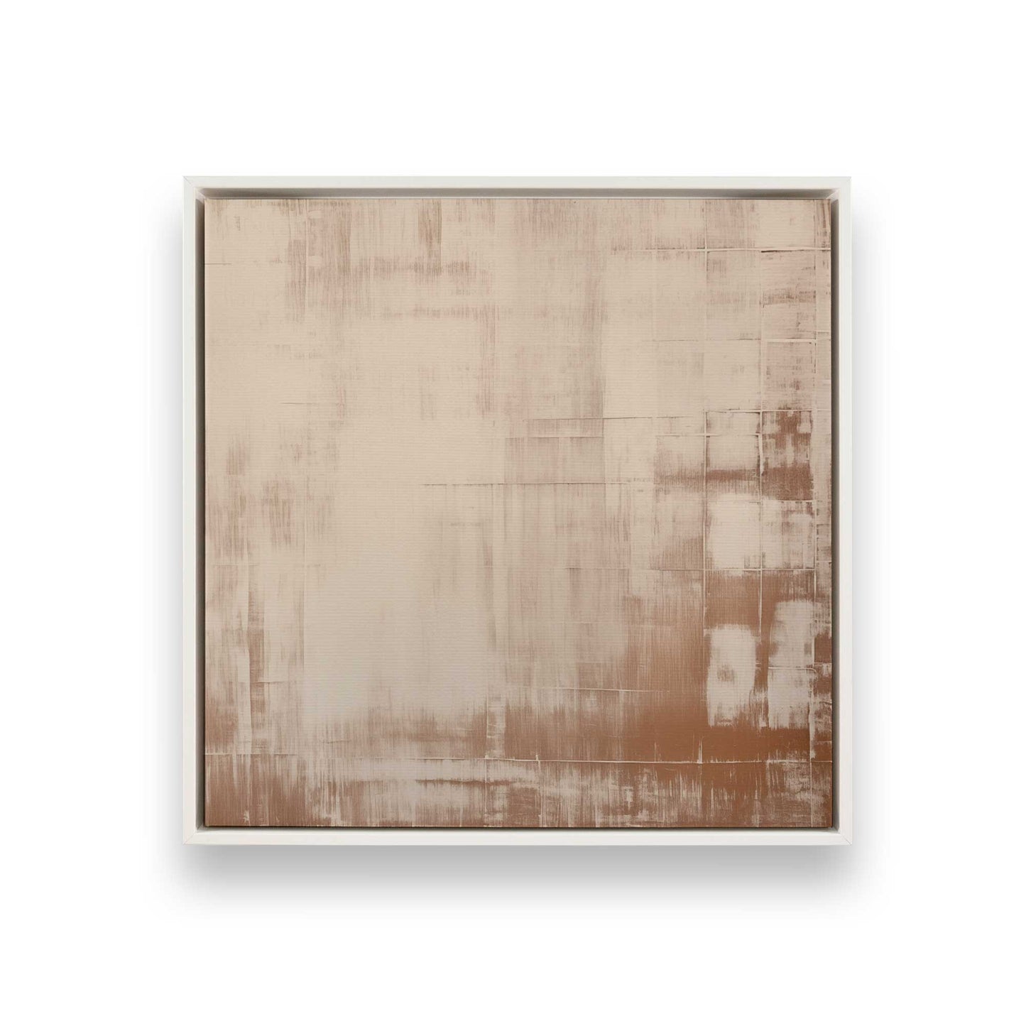 Beige Bliss Abstract Canvas Print, Set of 2