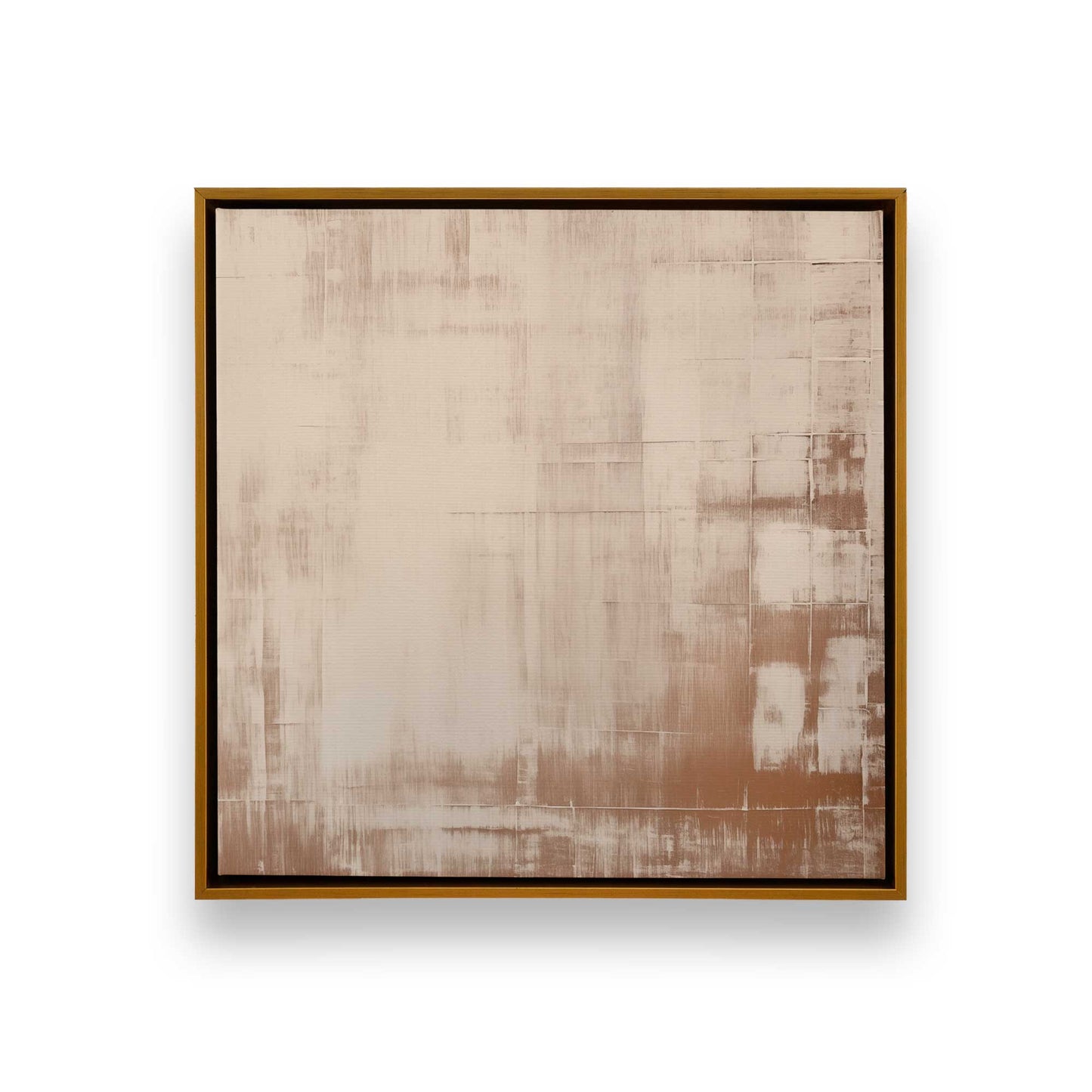 Beige Bliss Abstract Canvas Print, Set of 2