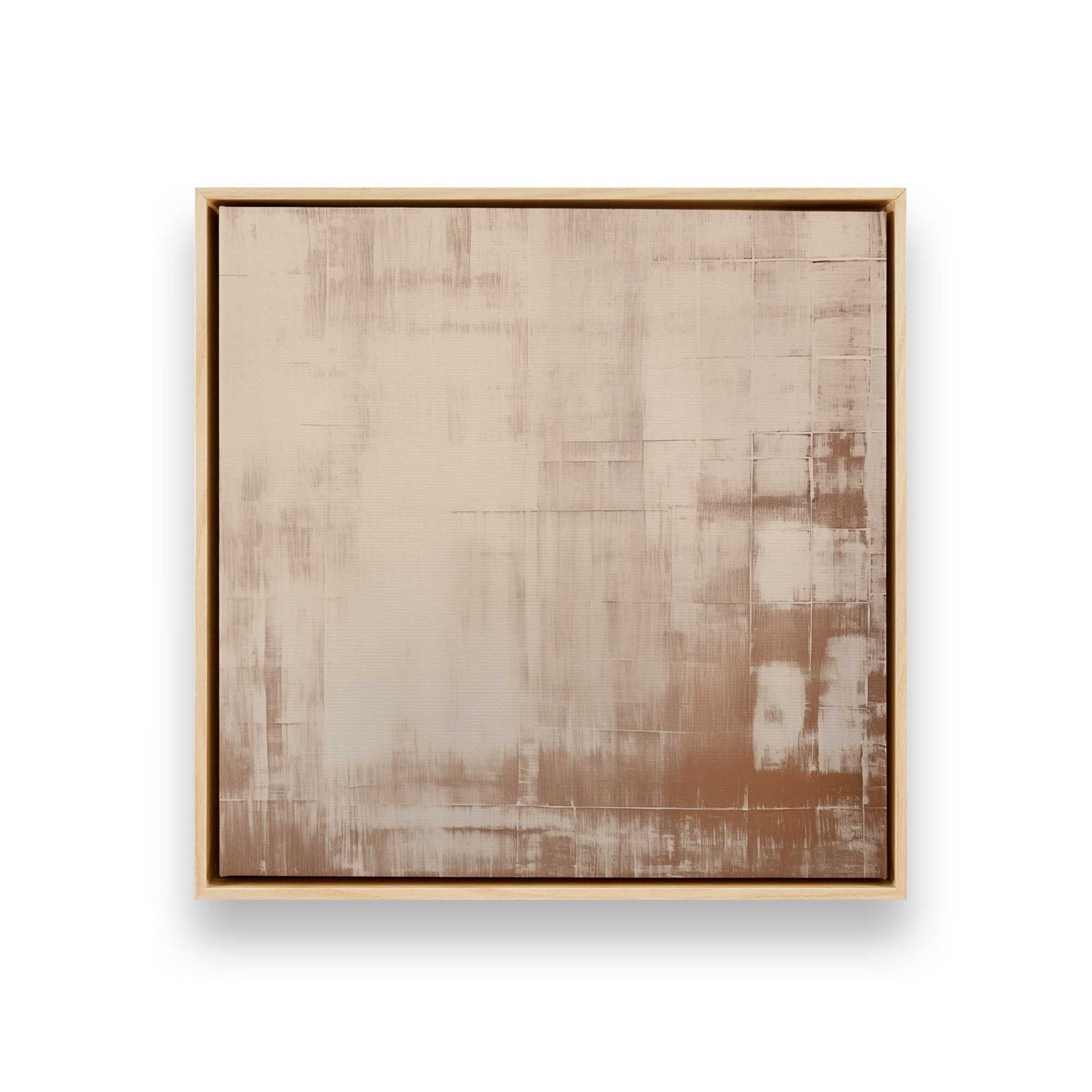 Beige Bliss Abstract Canvas Print, Set of 2