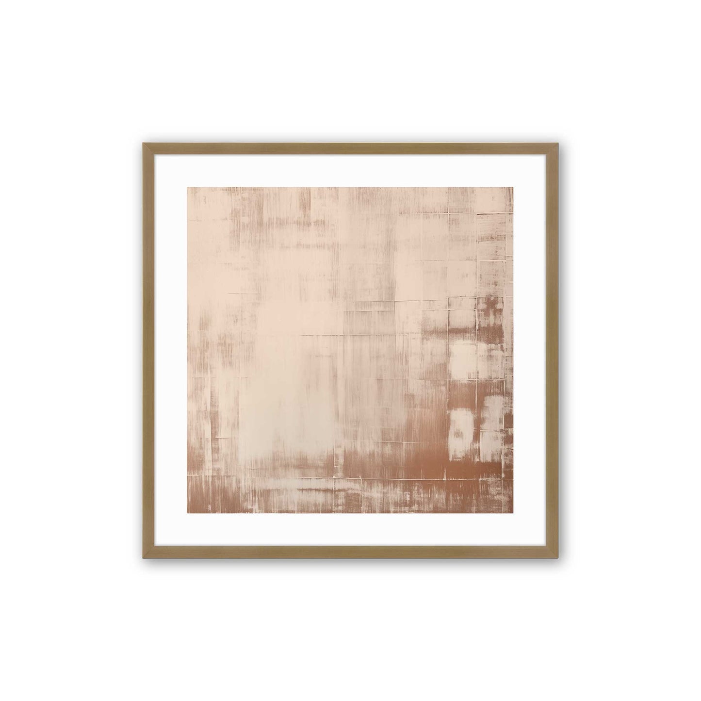 Beige Bliss Abstract Art Print, Set of 2