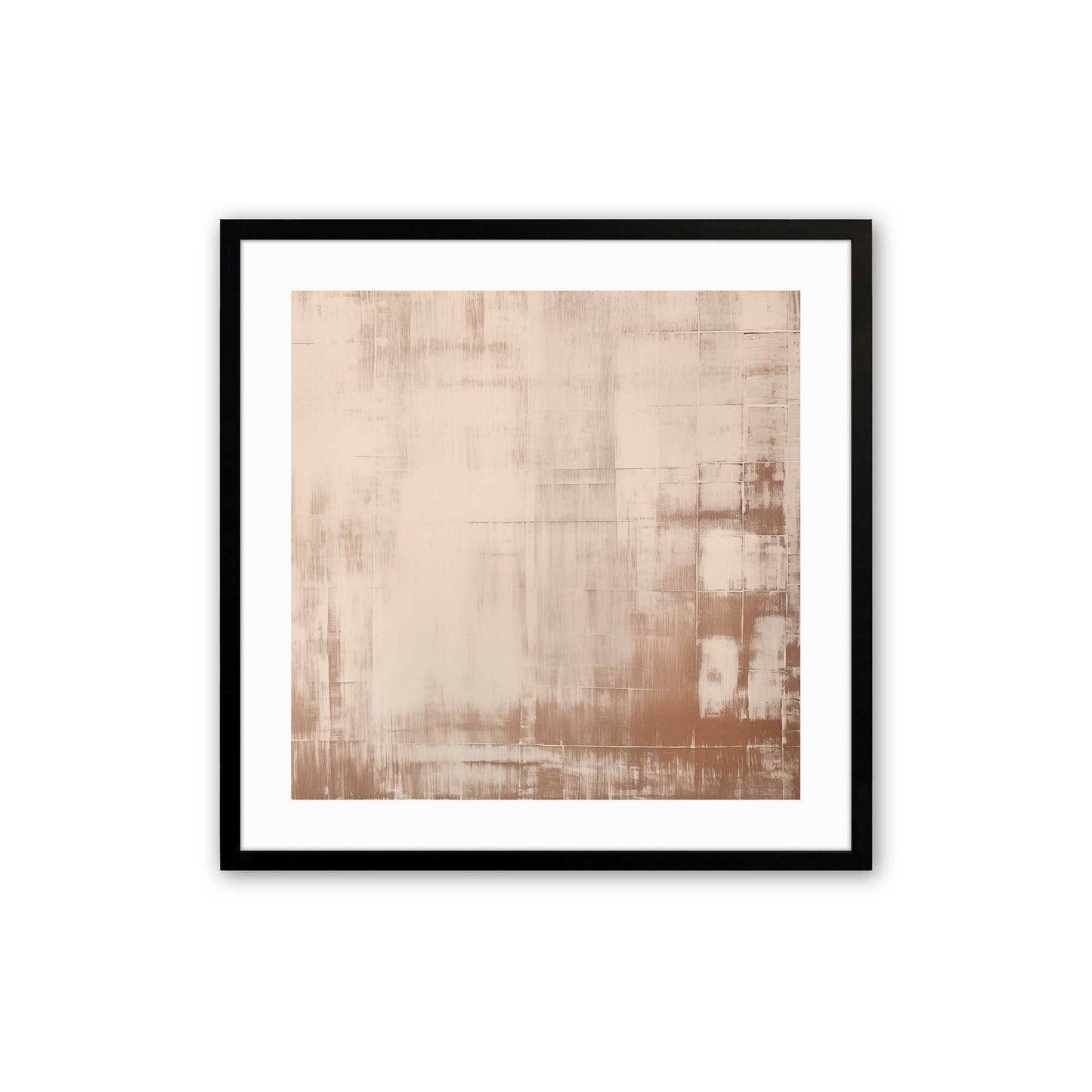 Beige Bliss Abstract Art Print, Set of 2