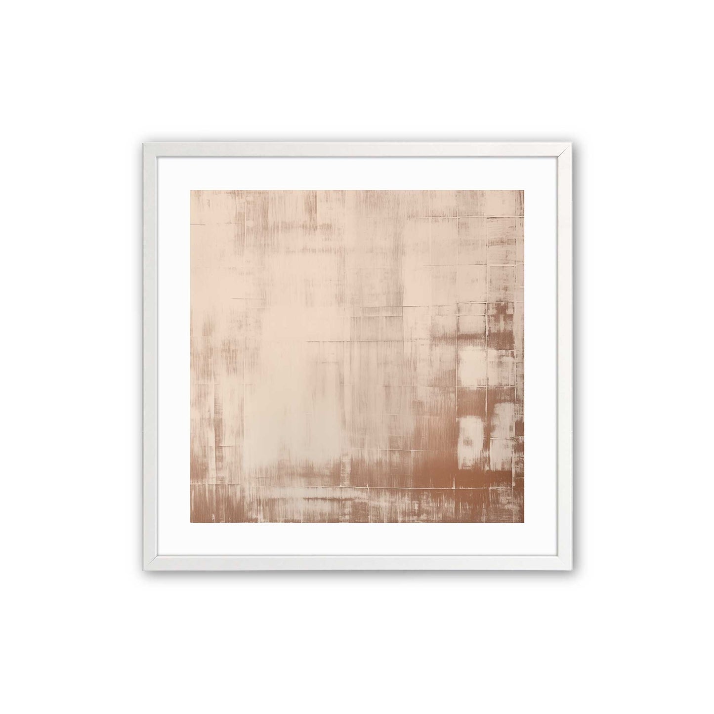 Beige Bliss Abstract Art Print, Set of 2