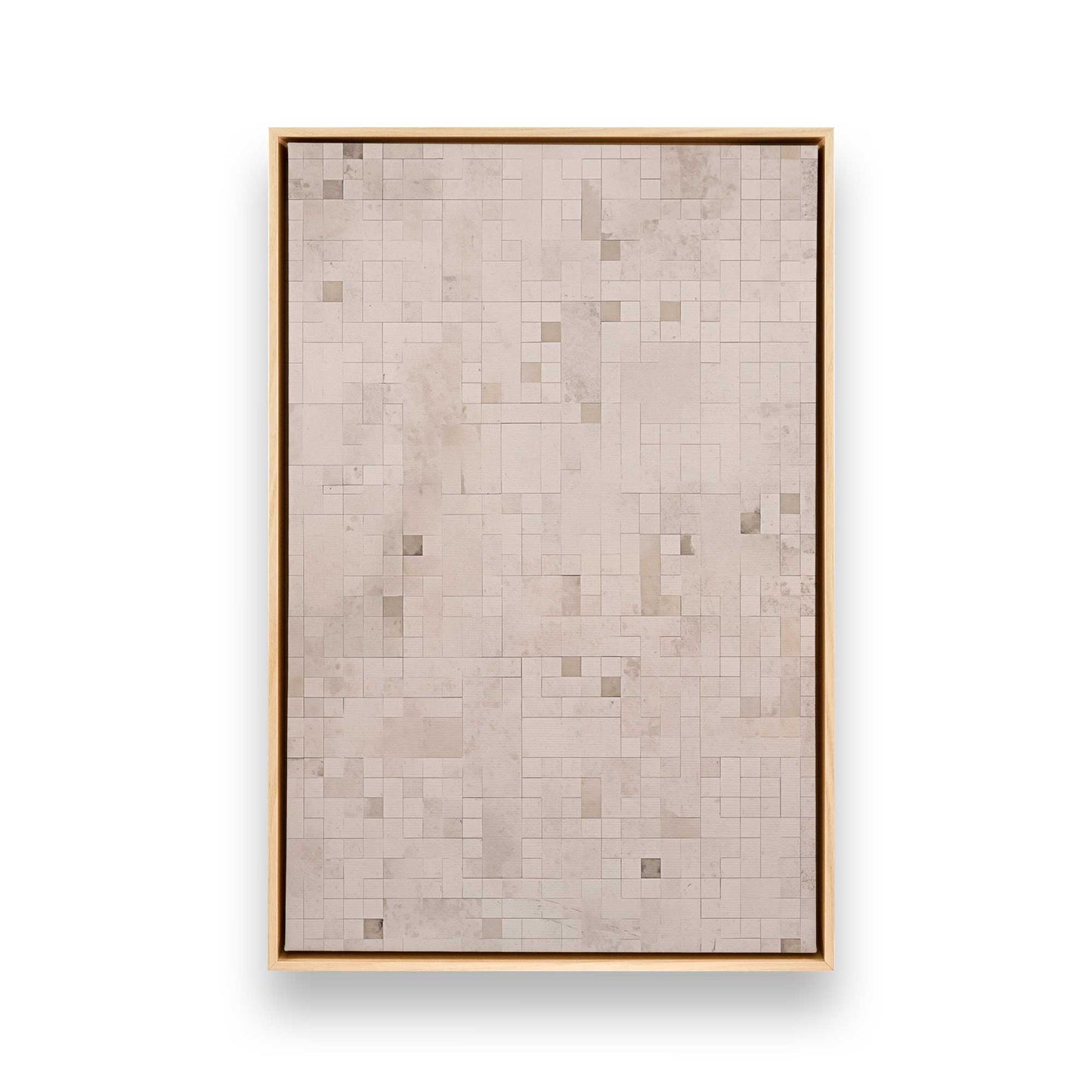 Subtle Mosaic Canvas Print, Set of 2
