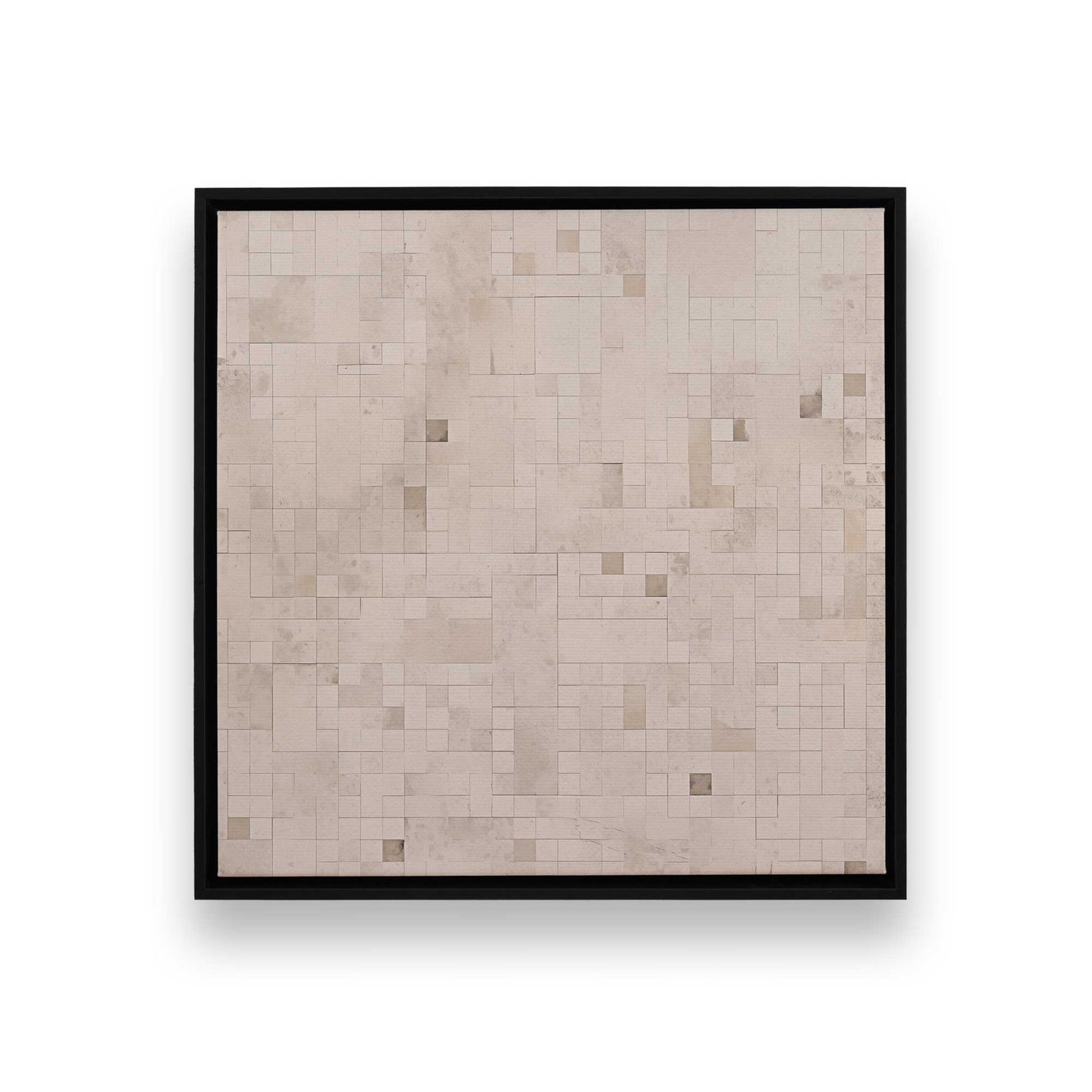 Subtle Gridscape Canvas Print, Set of 2