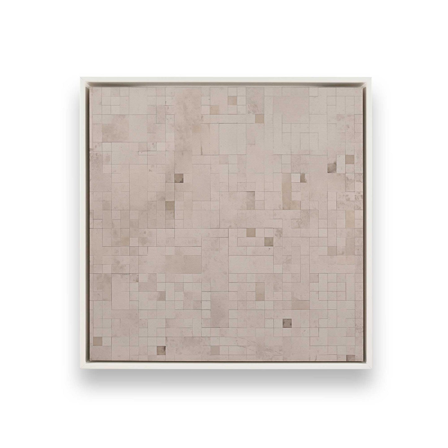 Subtle Gridscape Canvas Print, Set of 2