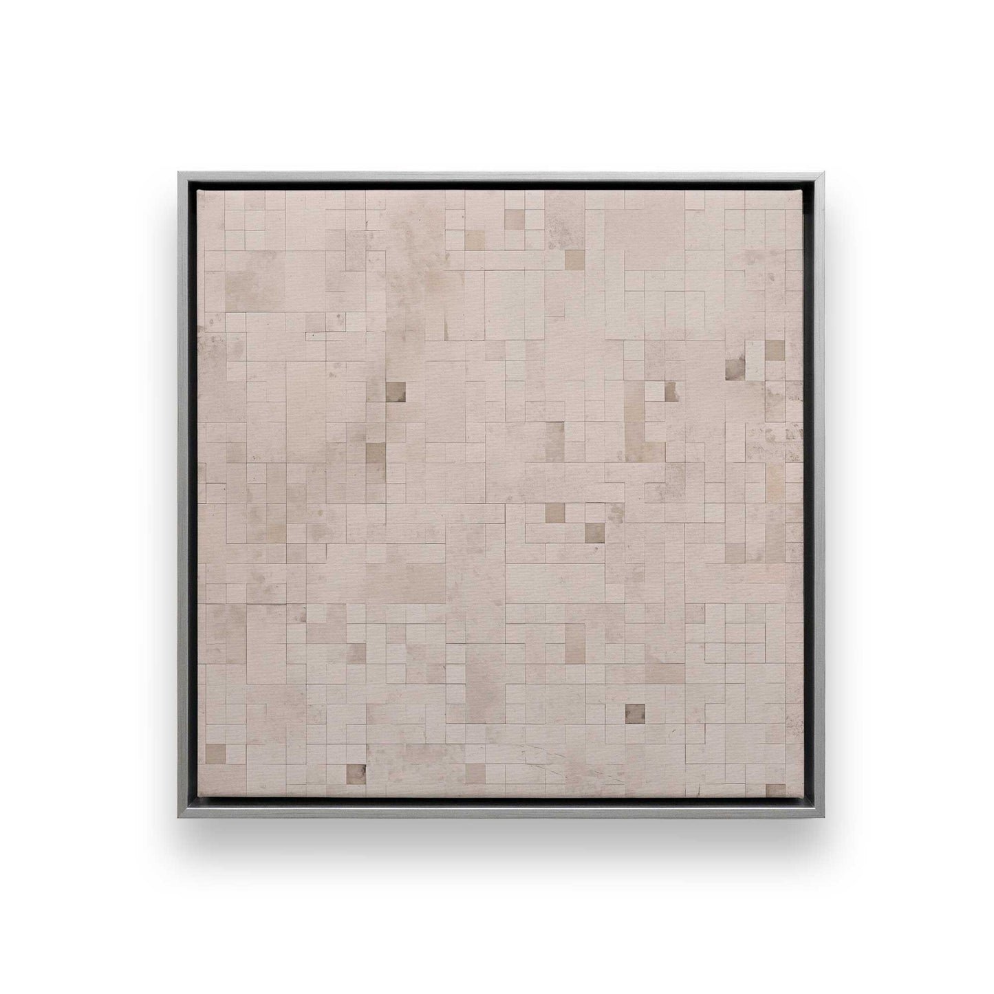 Subtle Gridscape Canvas Print, Set of 2