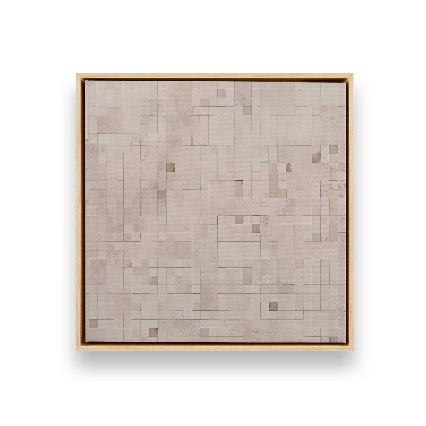 Subtle Gridscape Canvas Print, Set of 2