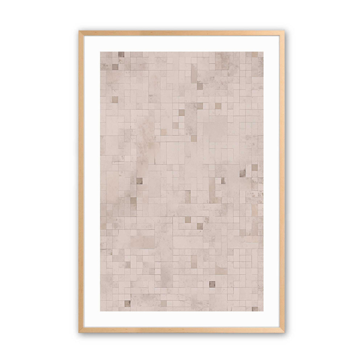 Subtle Mosaic Art Print, Set of 2