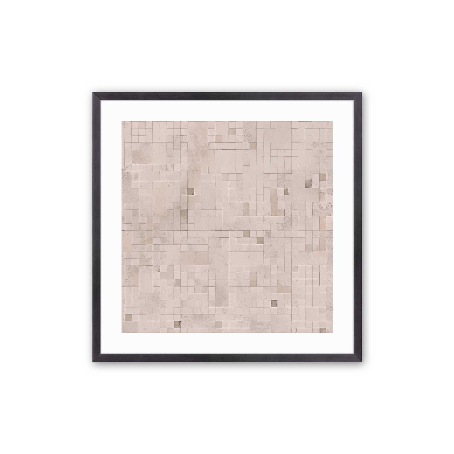 Subtle Gridscape Art Print, Set of 2