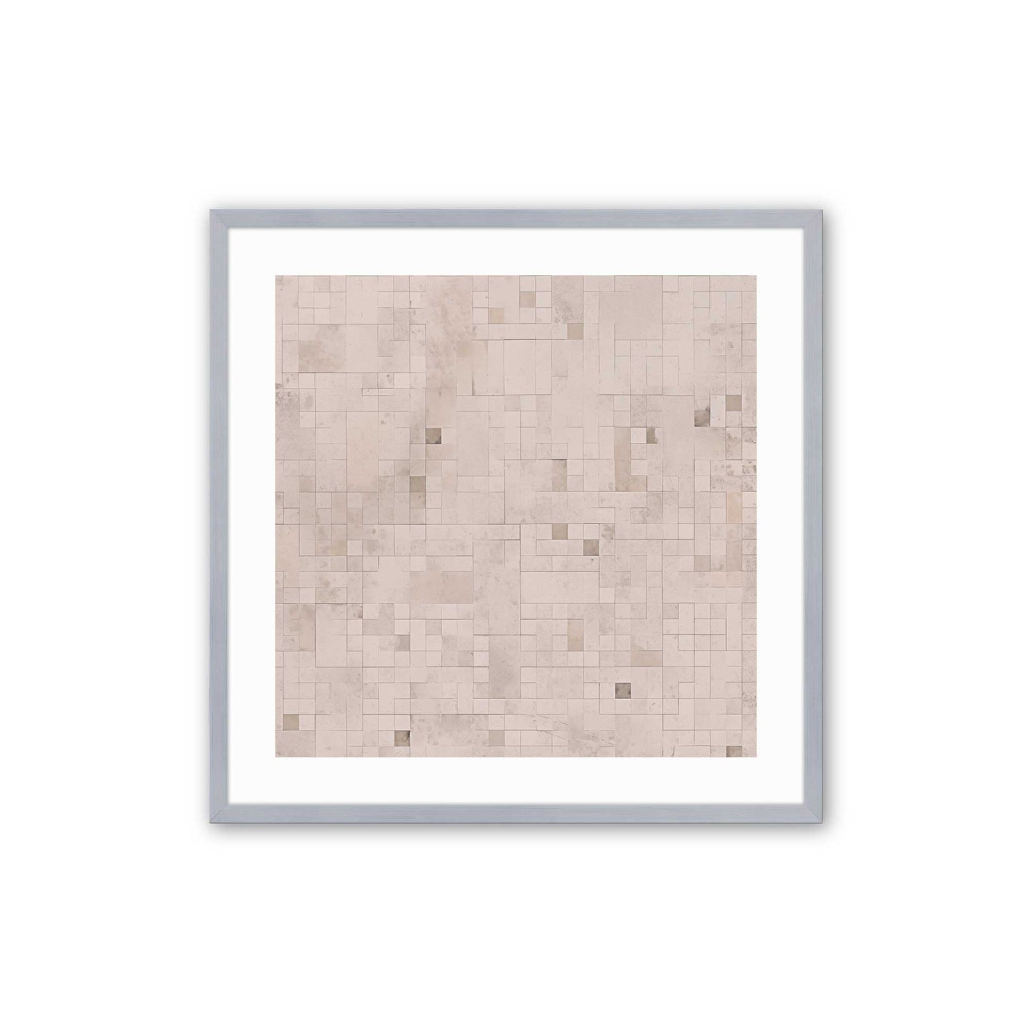Subtle Gridscape Art Print, Set of 2