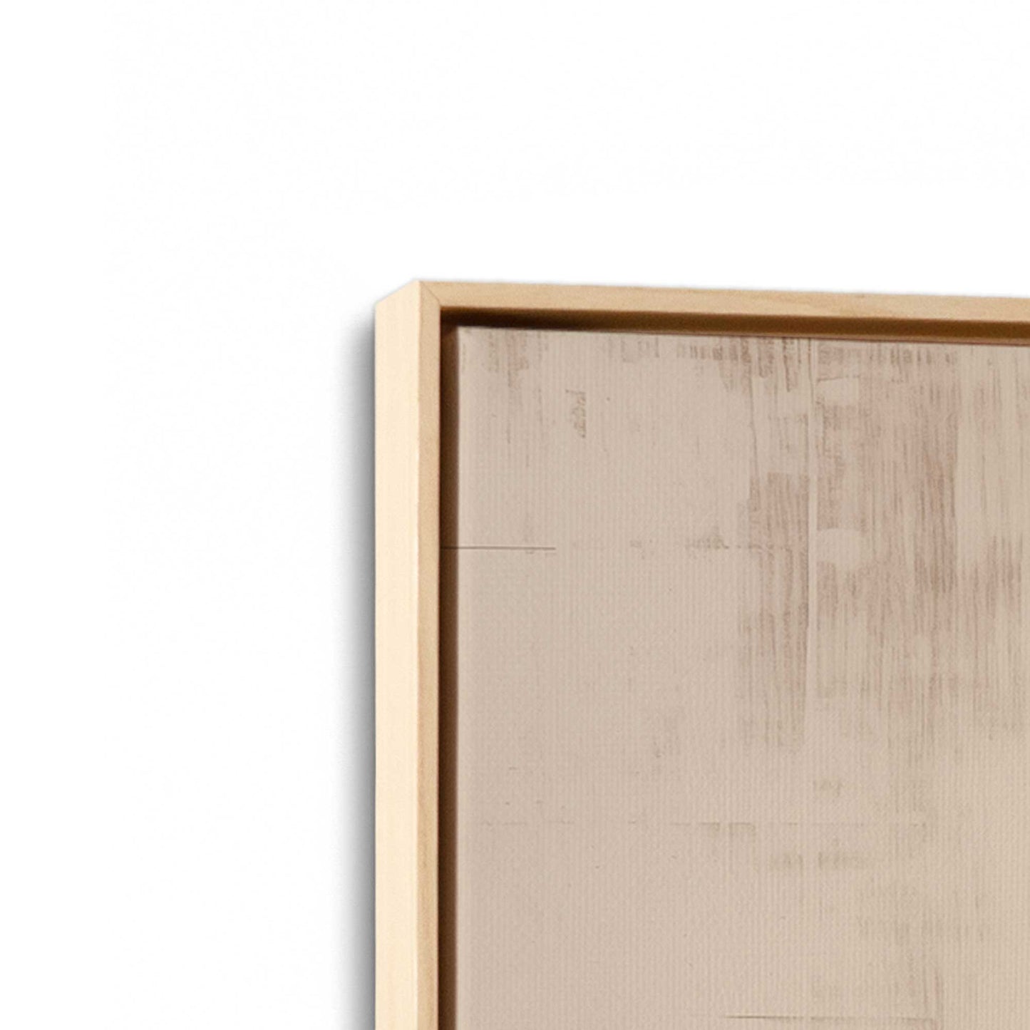 Beige Bliss Abstract Canvas Print, Set of 2