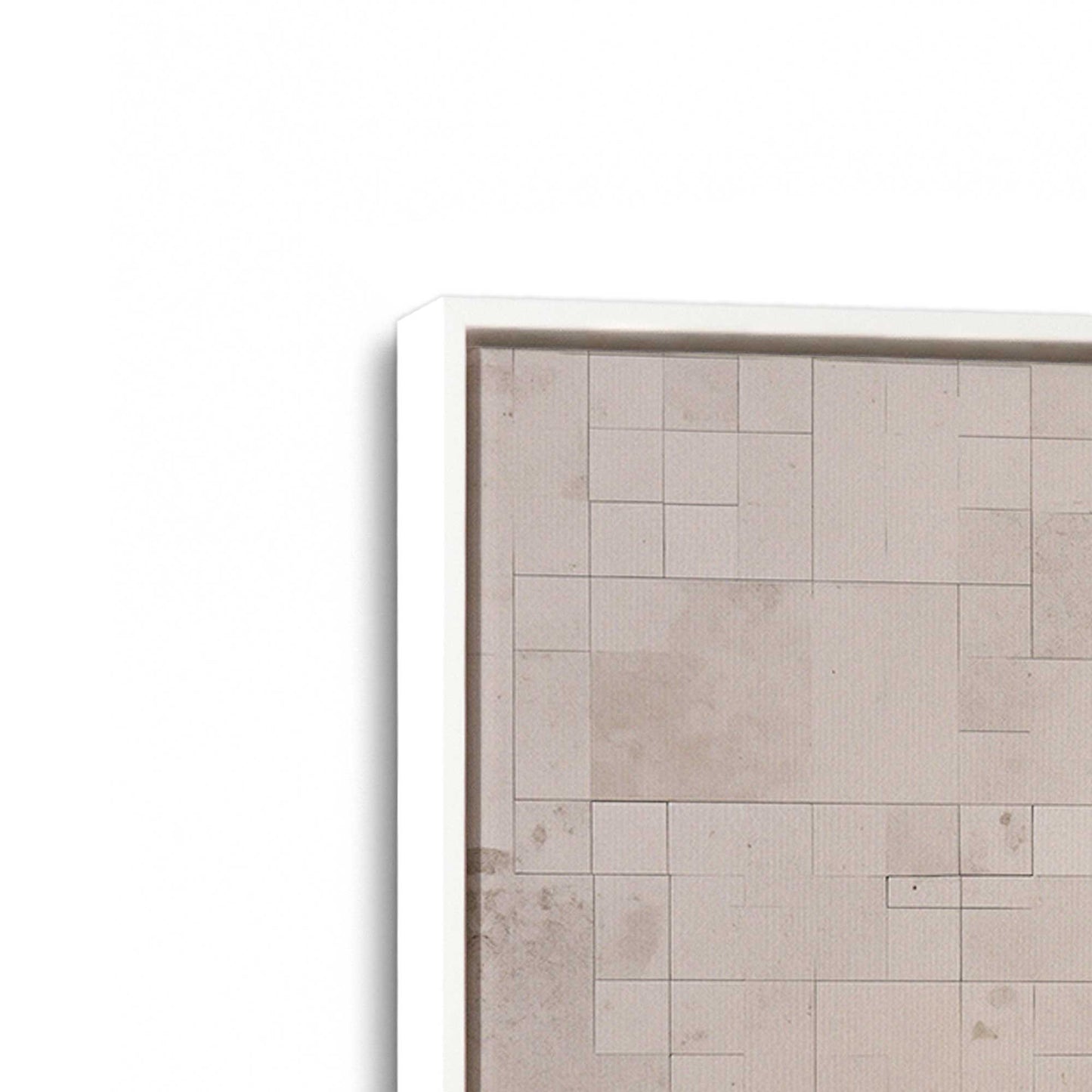 Subtle Gridscape Canvas Print, Set of 2