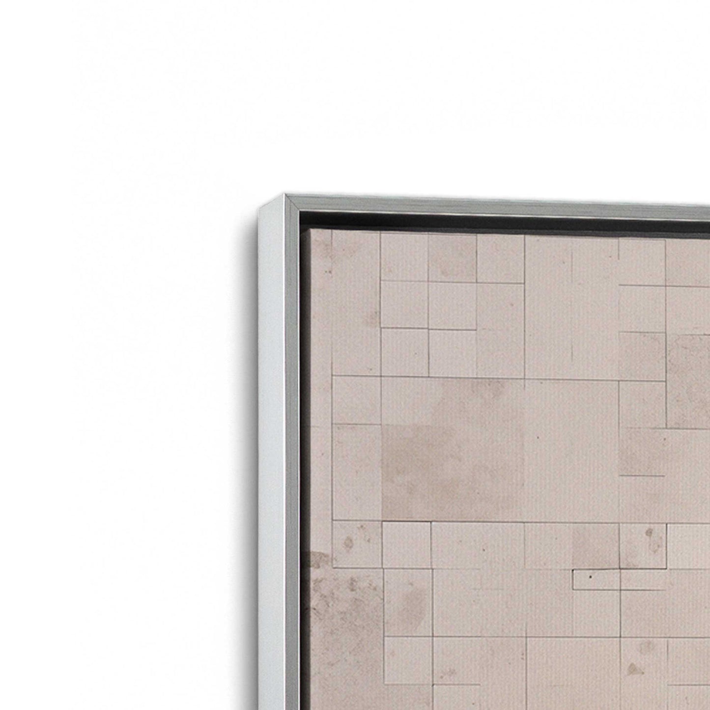 Subtle Gridscape Canvas Print, Set of 2